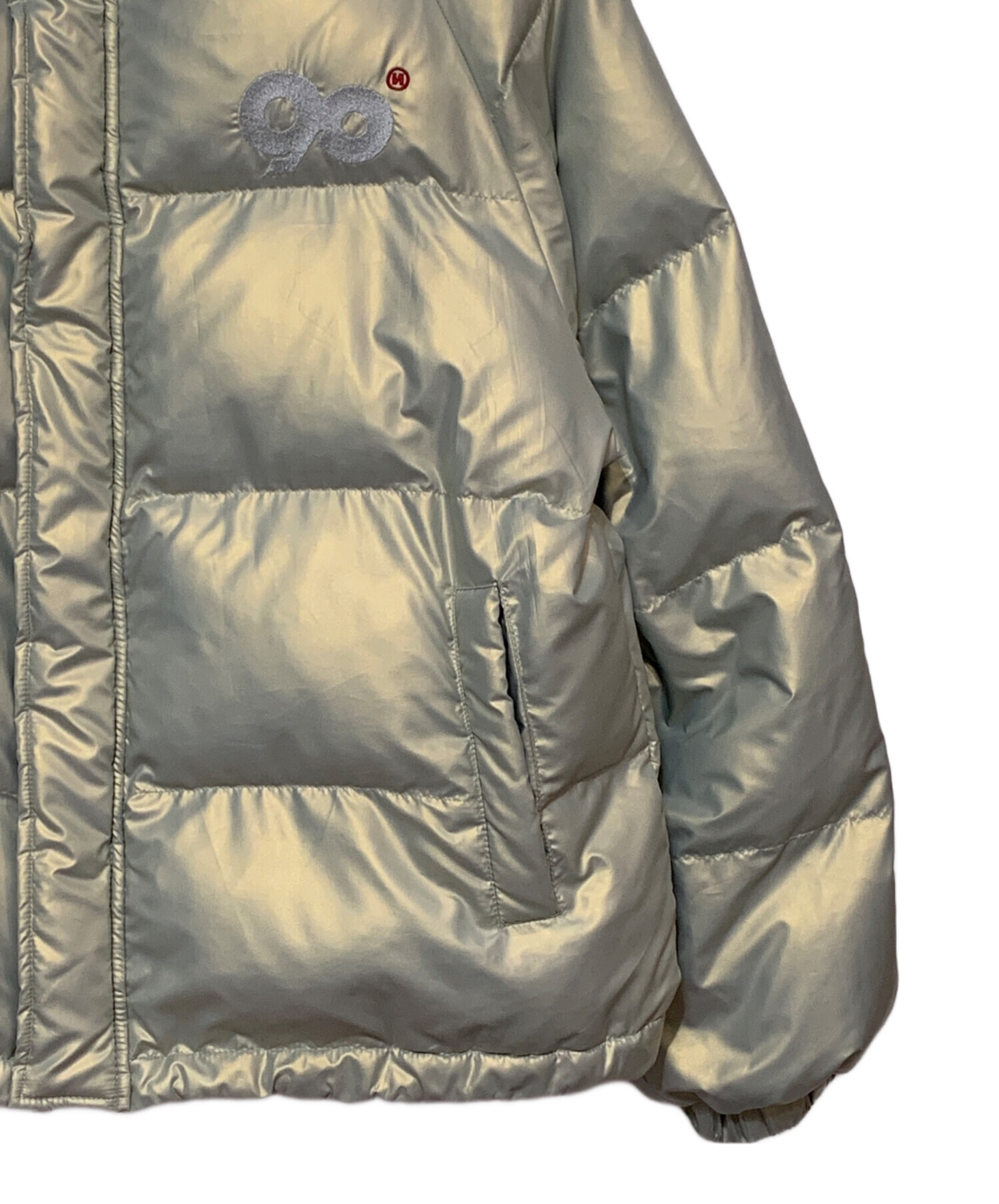 中古・古着通販】9090 (9090) Logo Rich Puffer Jacket グリーン