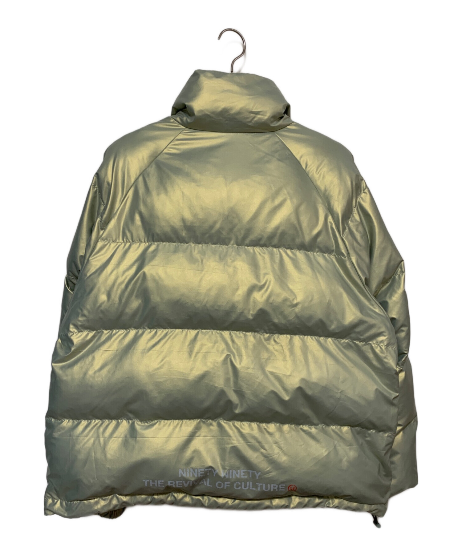 中古・古着通販】9090 (9090) Logo Rich Puffer Jacket グリーン 