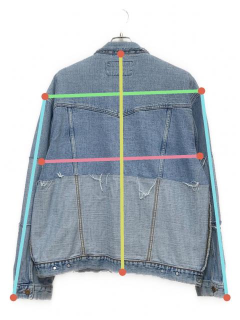 中古・古着通販】Freada (フリーダ) リメイクデニムジャケット ブルー