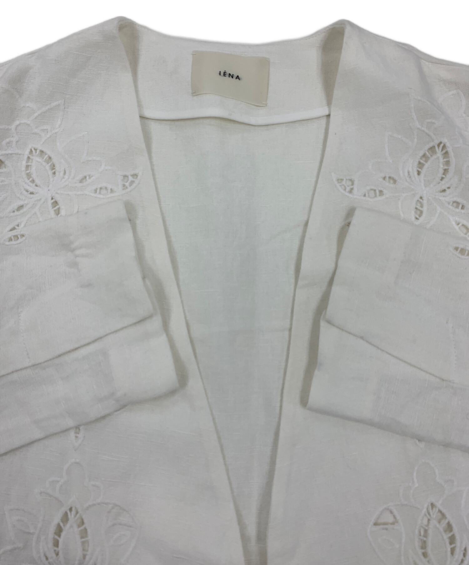 中古・古着通販】IENA (イエナ) ノーカラージャケット アイボリー