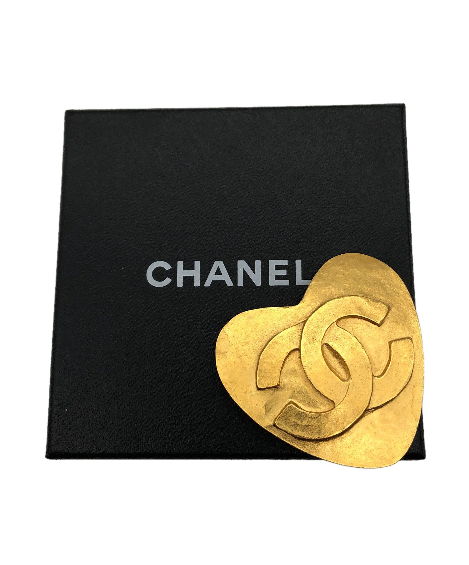 中古・古着通販】CHANEL (シャネル) ハートモチーフココマークブローチ