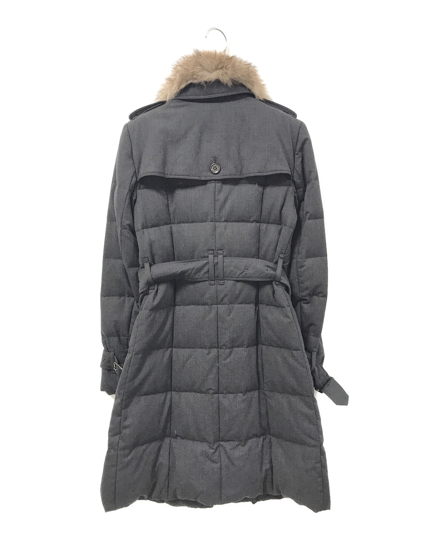 BURBERRY LONDON フォックスファー ダウンコート 中古・古着通販 BURBERRY LONDON フォックスファー ダウンコート 中古・古着通販