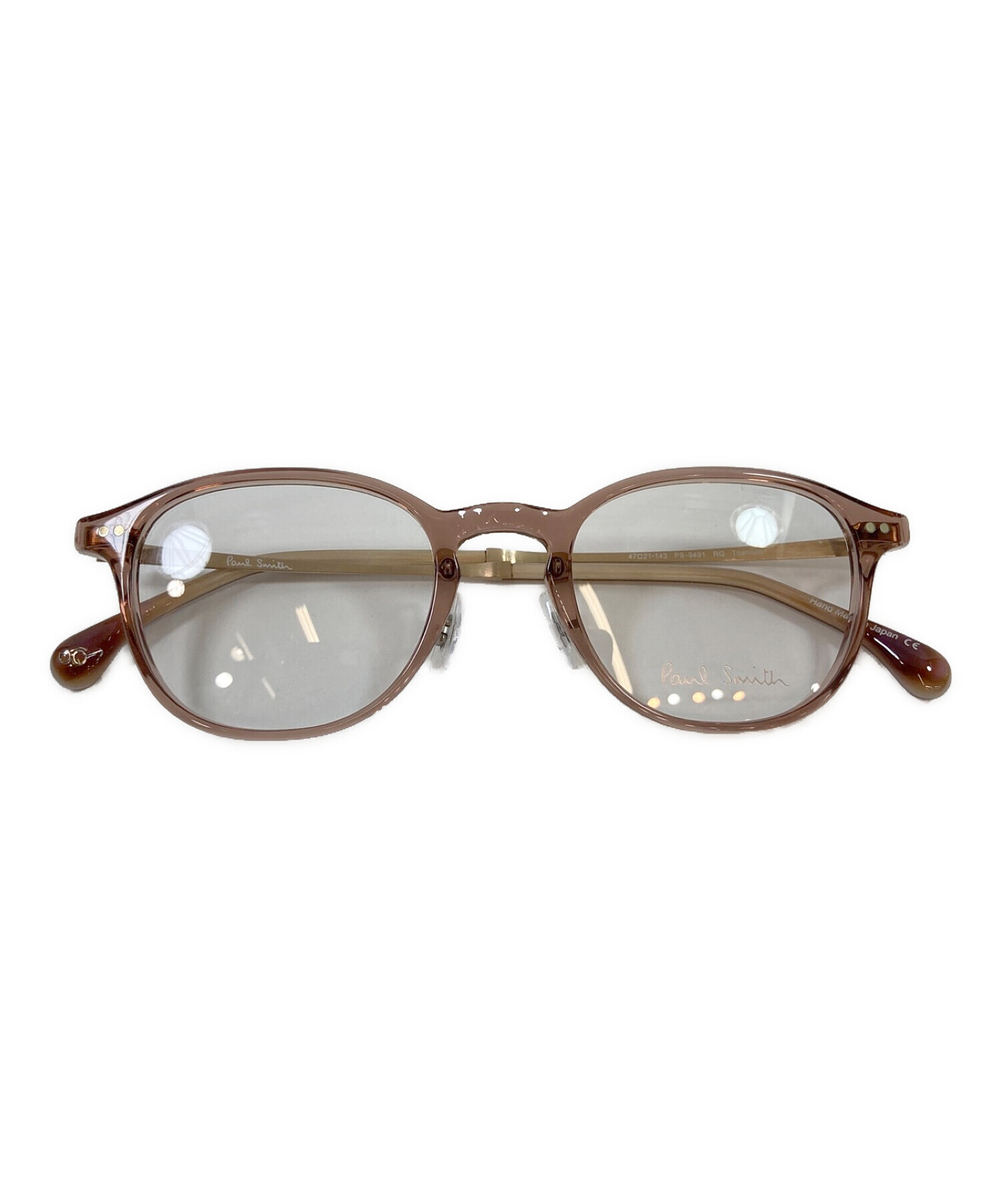 ポールスミス PaulSmith 眼鏡 度あり 中古 中古・古着通販】PAUL SMITH (ポールスミス) 眼鏡 ピンク サイズ:47