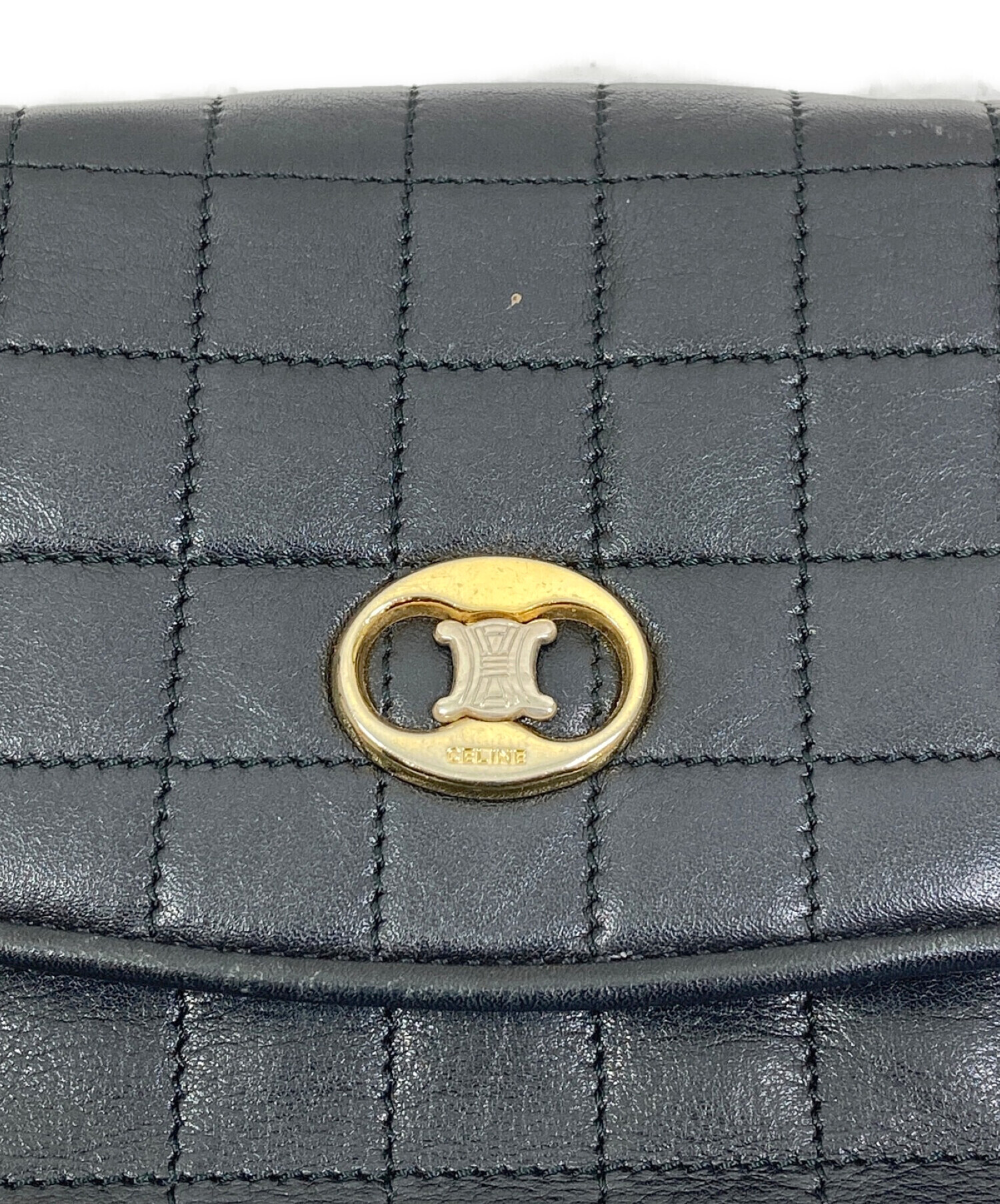 中古・古着通販】CELINE (セリーヌ) キルティングチェーンショルダー 