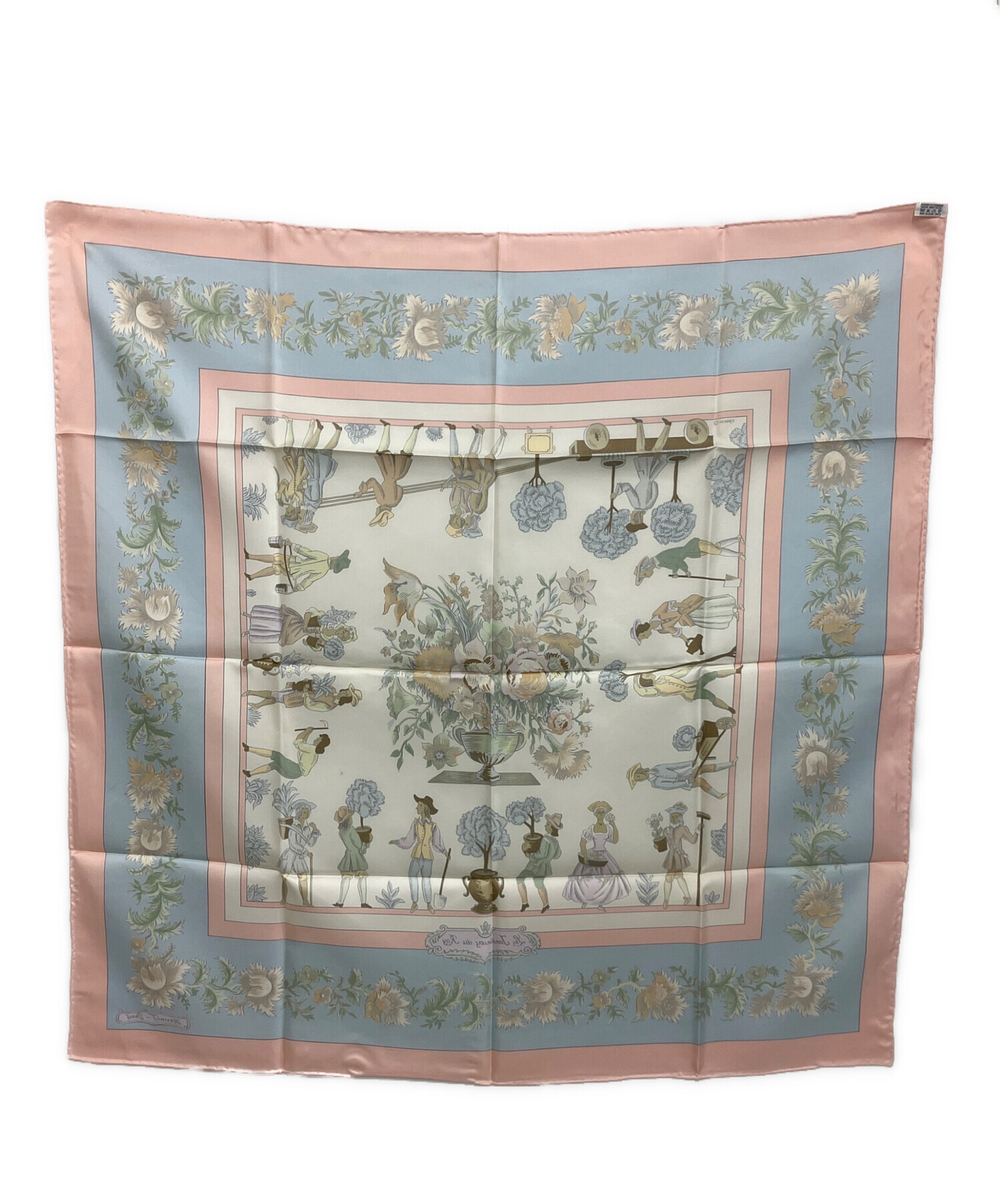 中古・古着通販】HERMES (エルメス) シルクスカーフ ピンク 未使用品