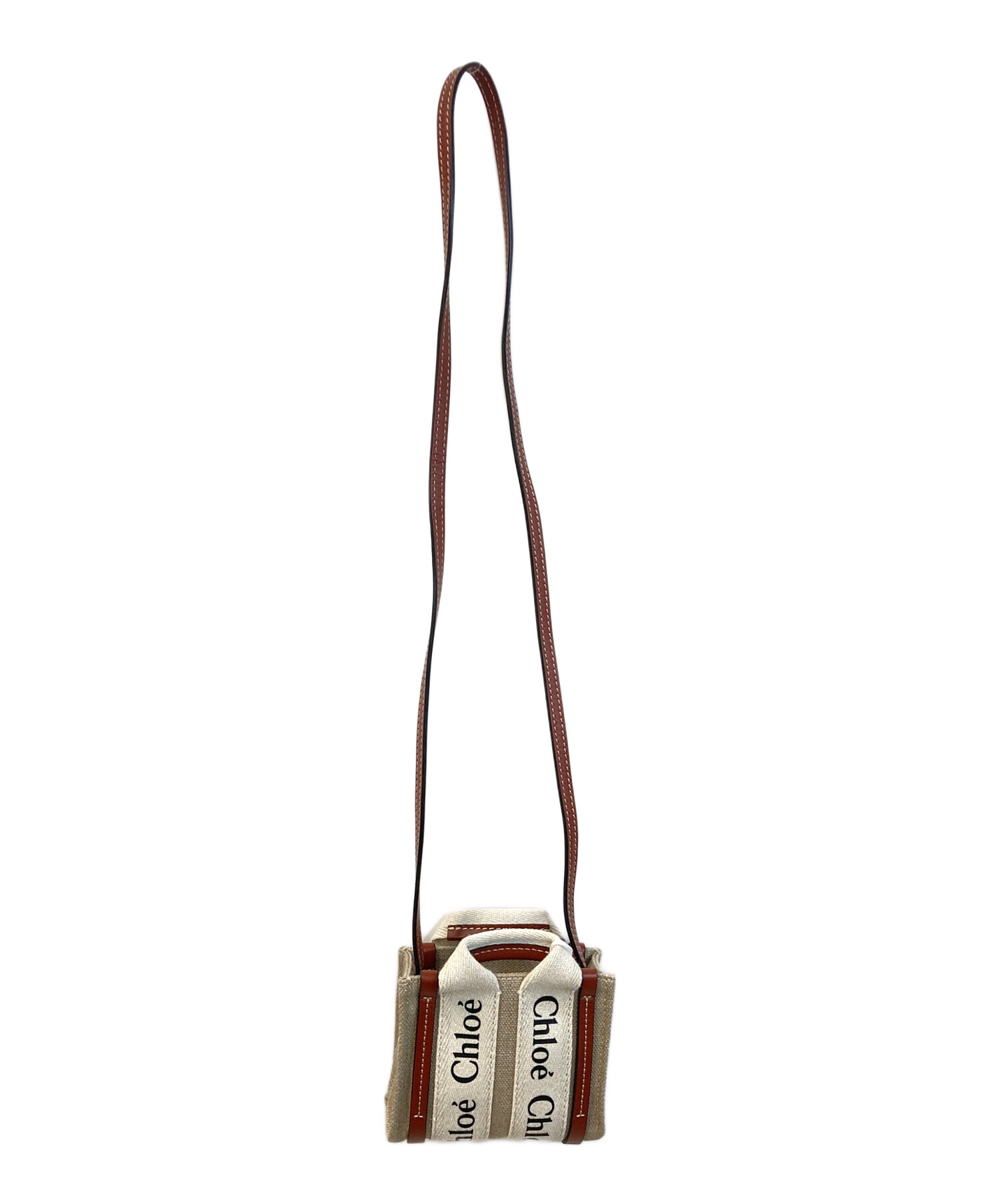 中古・古着通販】Chloe (クロエ) ショルダーポーチ ブラウン 未使用品 