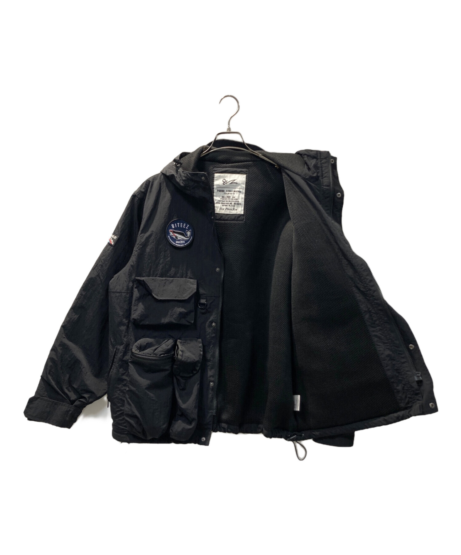 中古・古着通販】81TEEZ (ハイチーズ) マウンテンパーカー ブラック