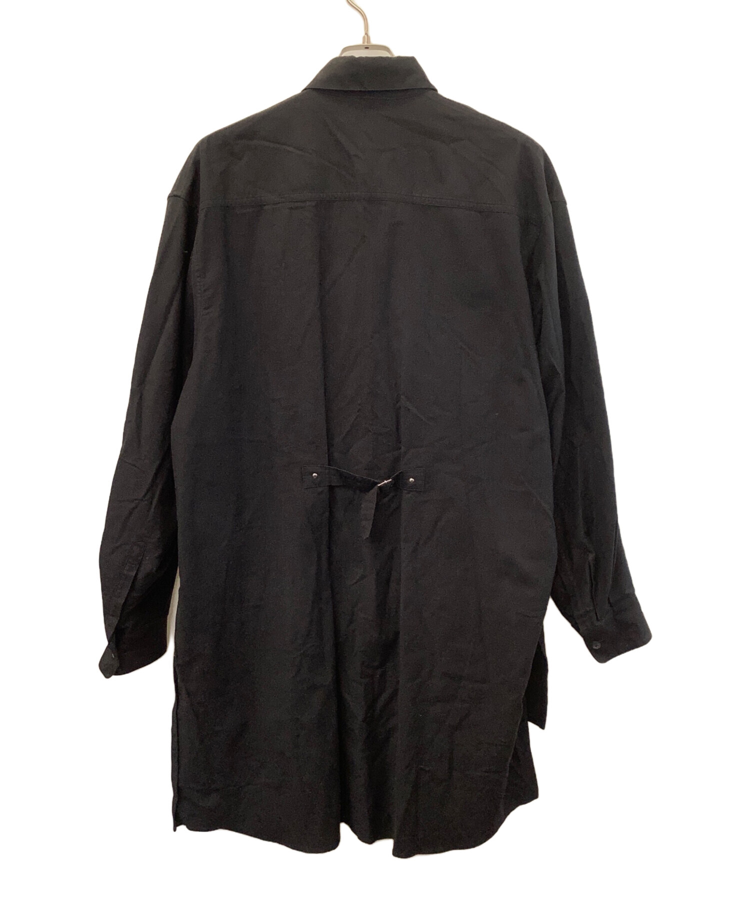 中古・古着通販digawel (ディガウェル) ロングシャツ ブラック 中古・古着通販digawel (ディガウェル) ロングシャツ ブラック