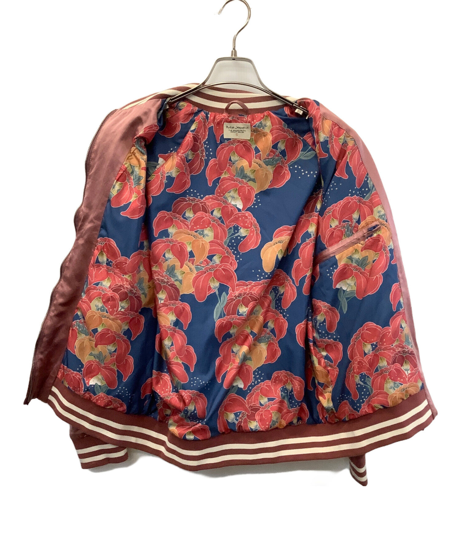 Nudie Jeans ヌーディージーンズ　スカジャン　花柄　xs 中古・古着通販】NUDIE JEANS (ヌーディー・ジーンズ) スカジャン