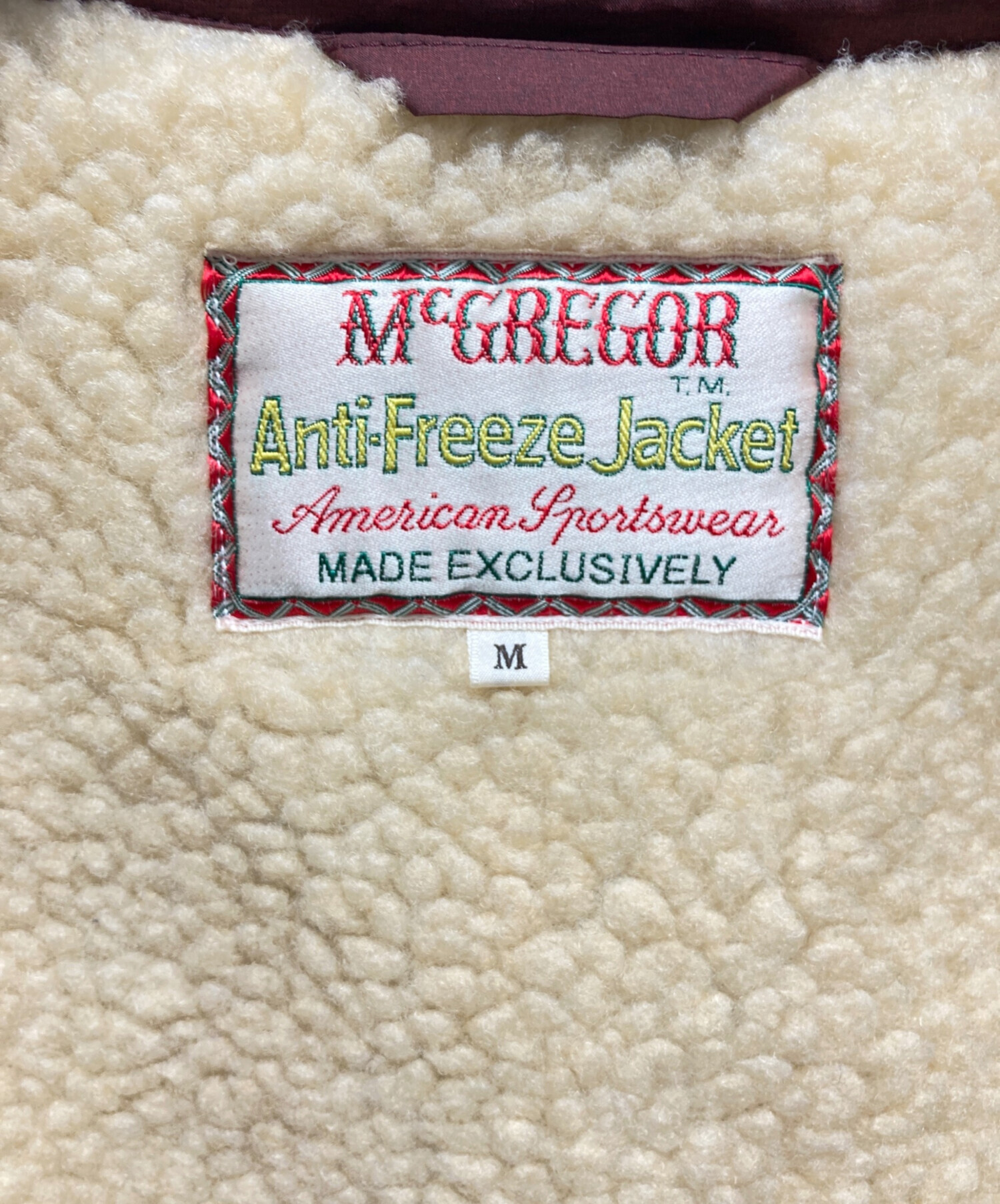 中古・古着通販】McGREGOR (マクレガー) ANTI-FREEZE JACKET ボルドー