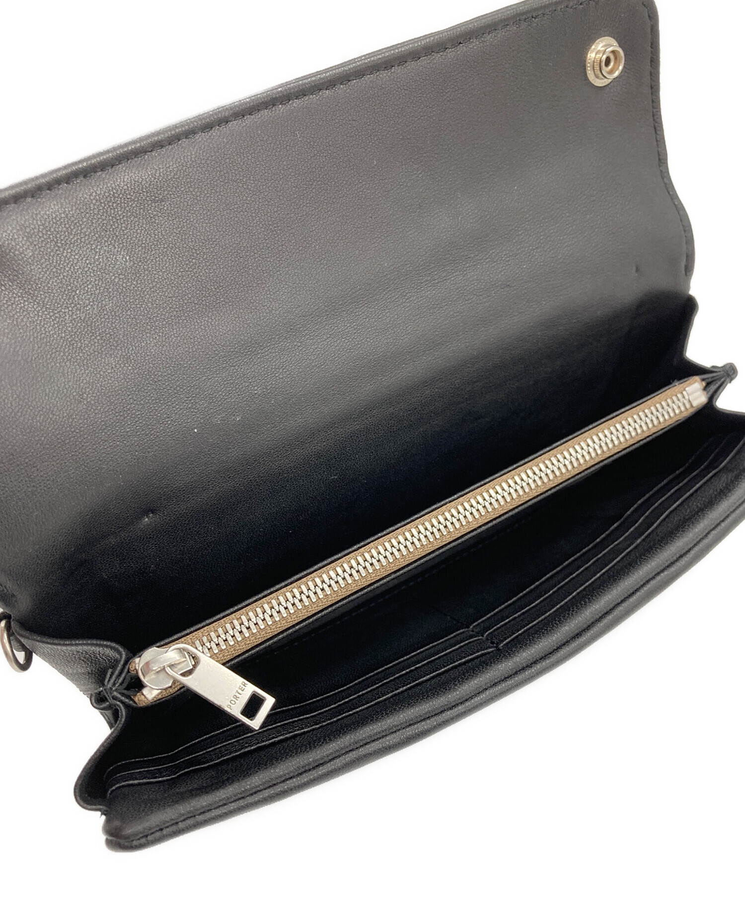 中古・古着通販】PORTER (ポーター) 長財布 ブラック｜ブランド・古着