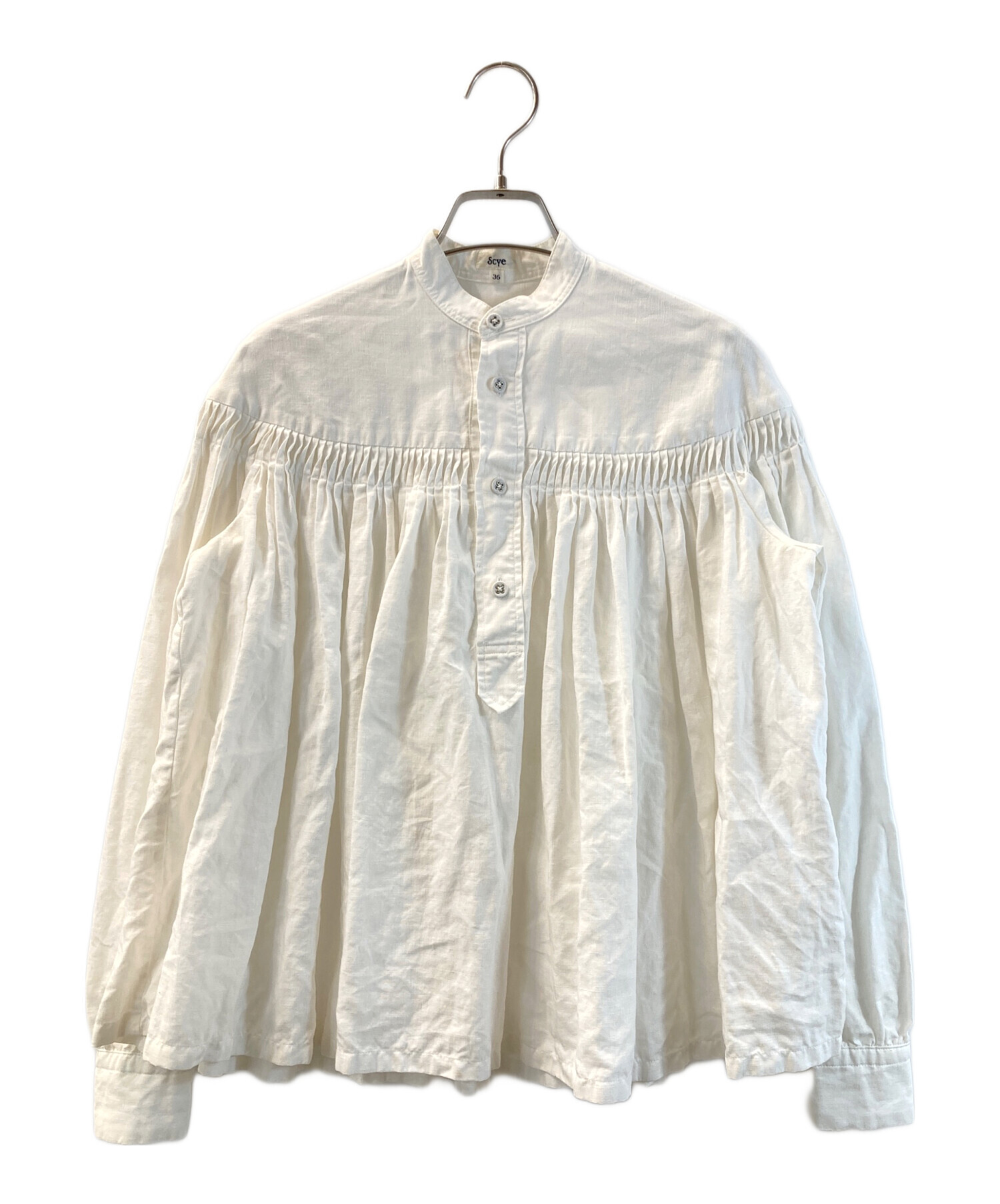 中古・古着通販】SCYE (サイ) リネンタックロングスリーブブラウス