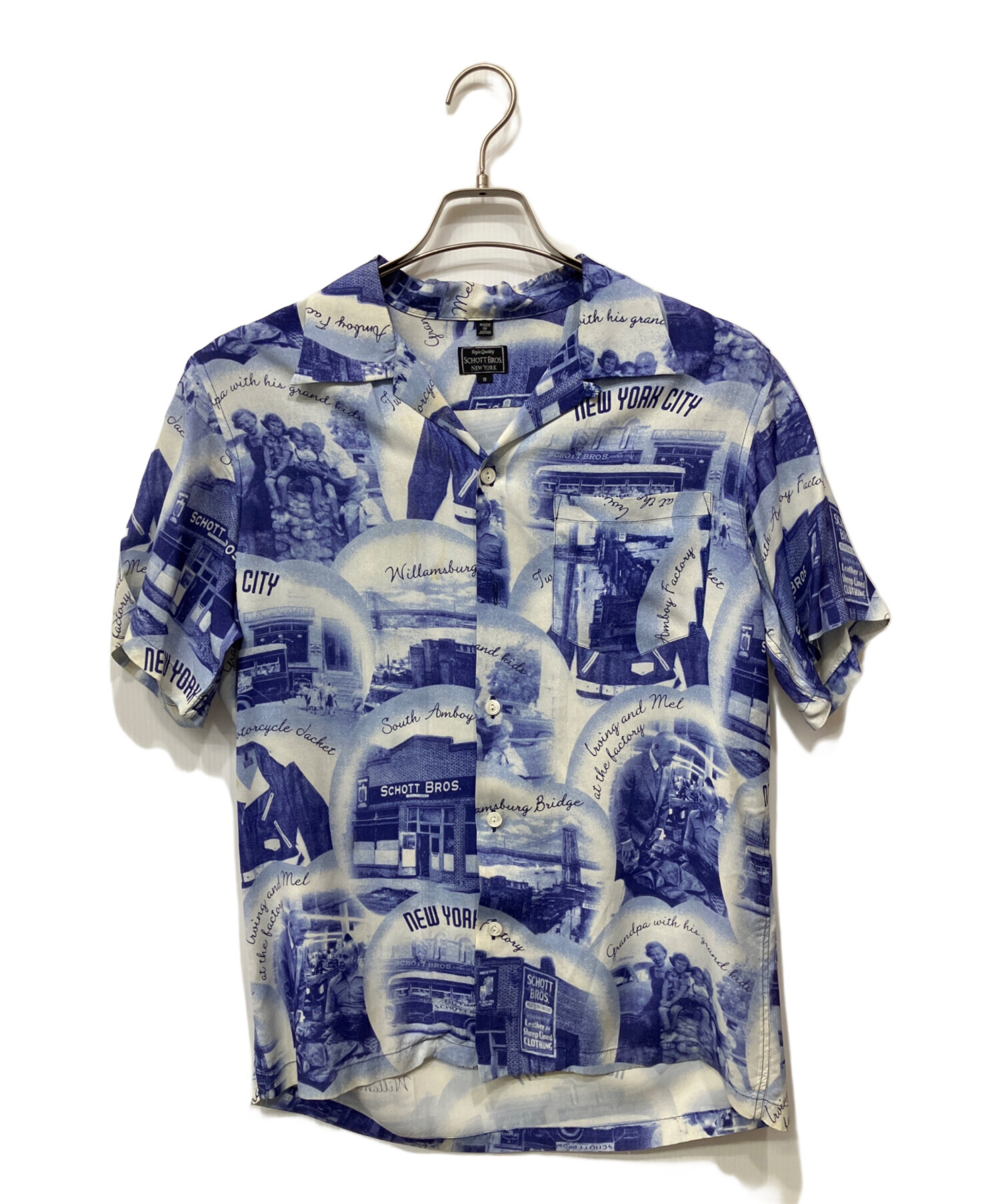 中古・古着通販】SCHOTT BROS. (ショットブロス) オープンカラーシャツ