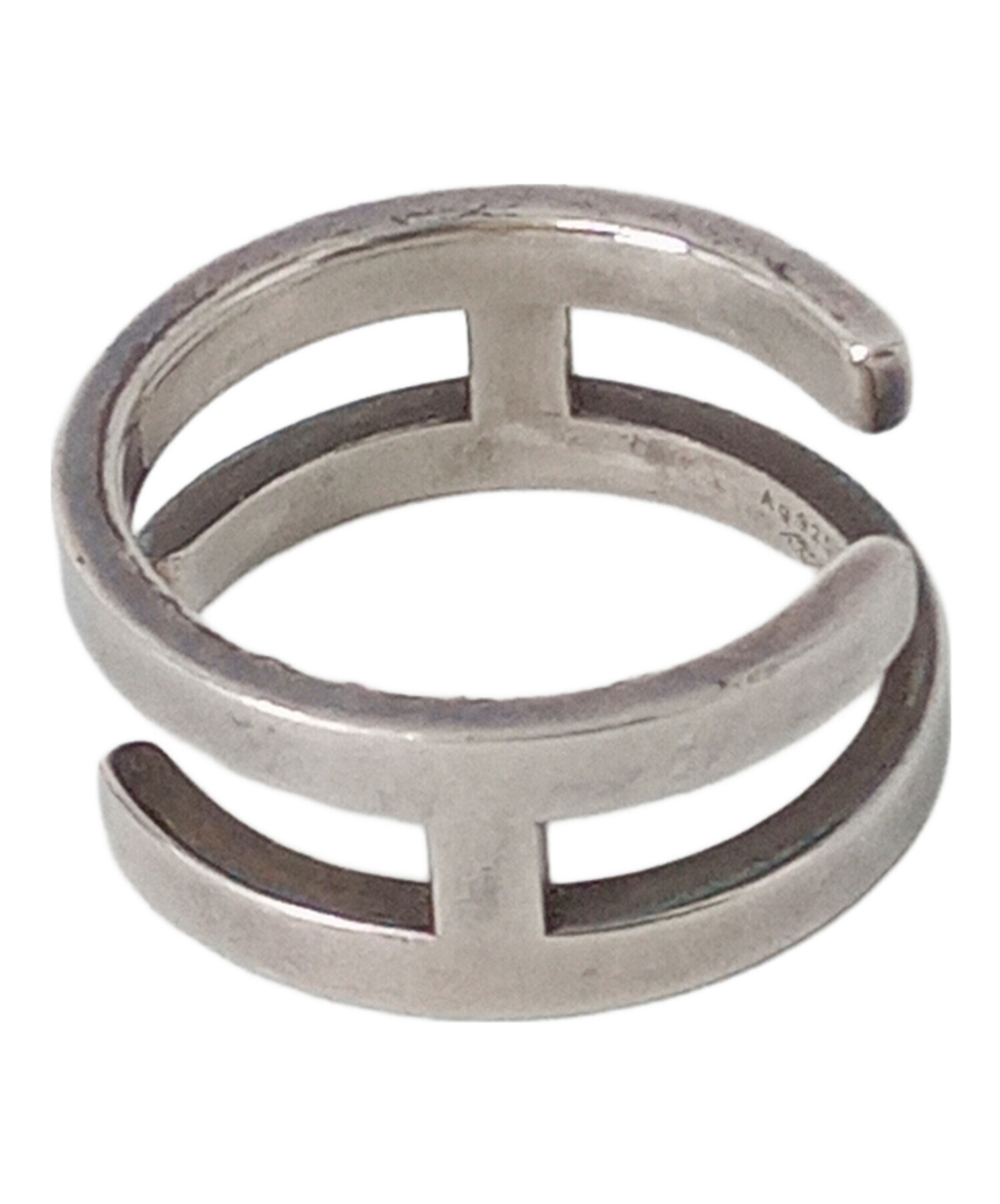 中古・古着通販】HERMES (エルメス) スカーフリング シルバー