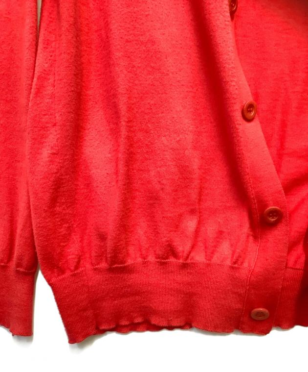 Maison Margiela 赤 ボタン付きカーディガン 中古・古着通販】Maison Margiela (メゾンマルジェラ) ニット