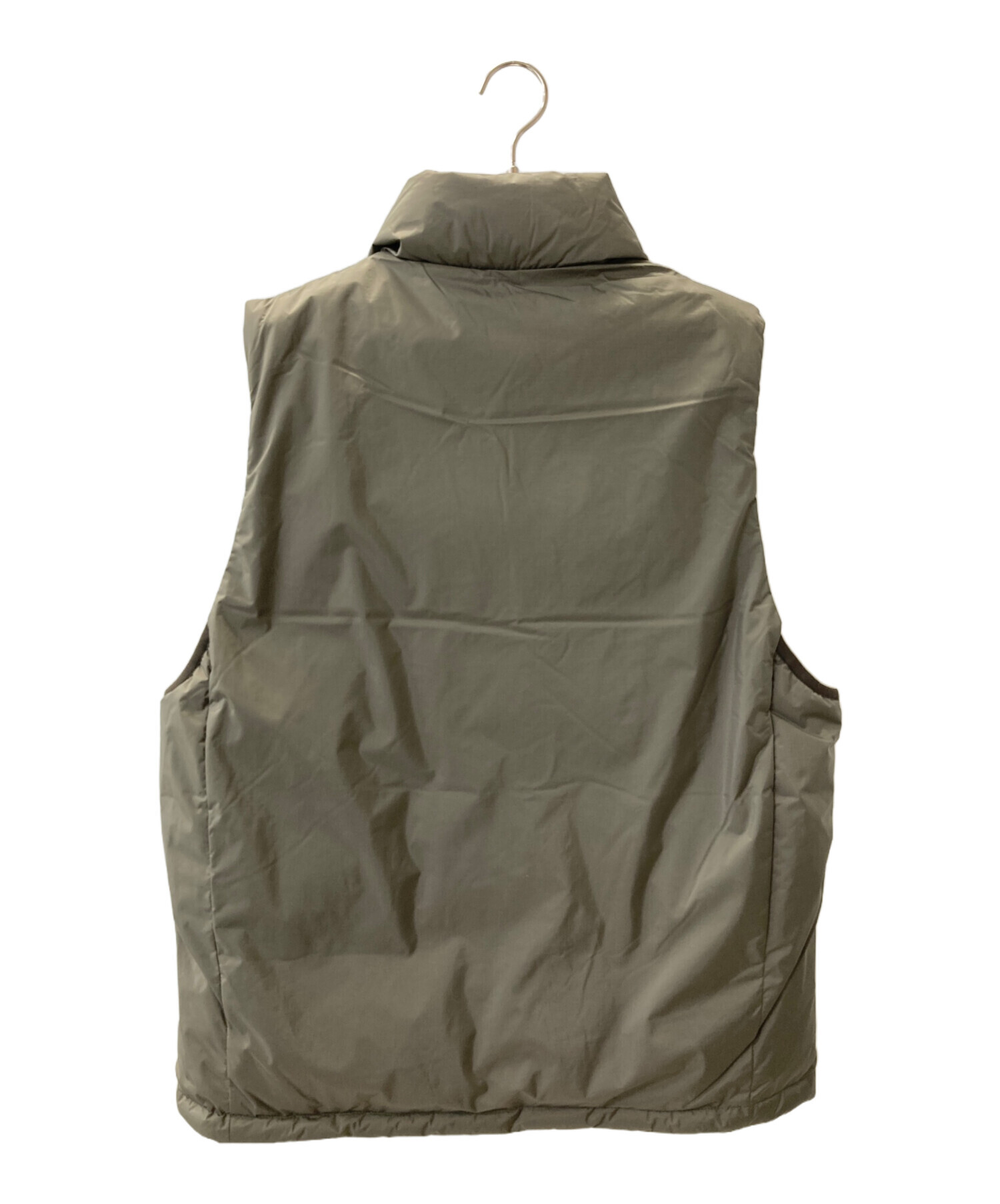 NANGA オリーブ 中綿ベスト M クリーニング済 中古・古着通販】NANGA (ナンガ) ダウンベスト オリーブ サイズ:M