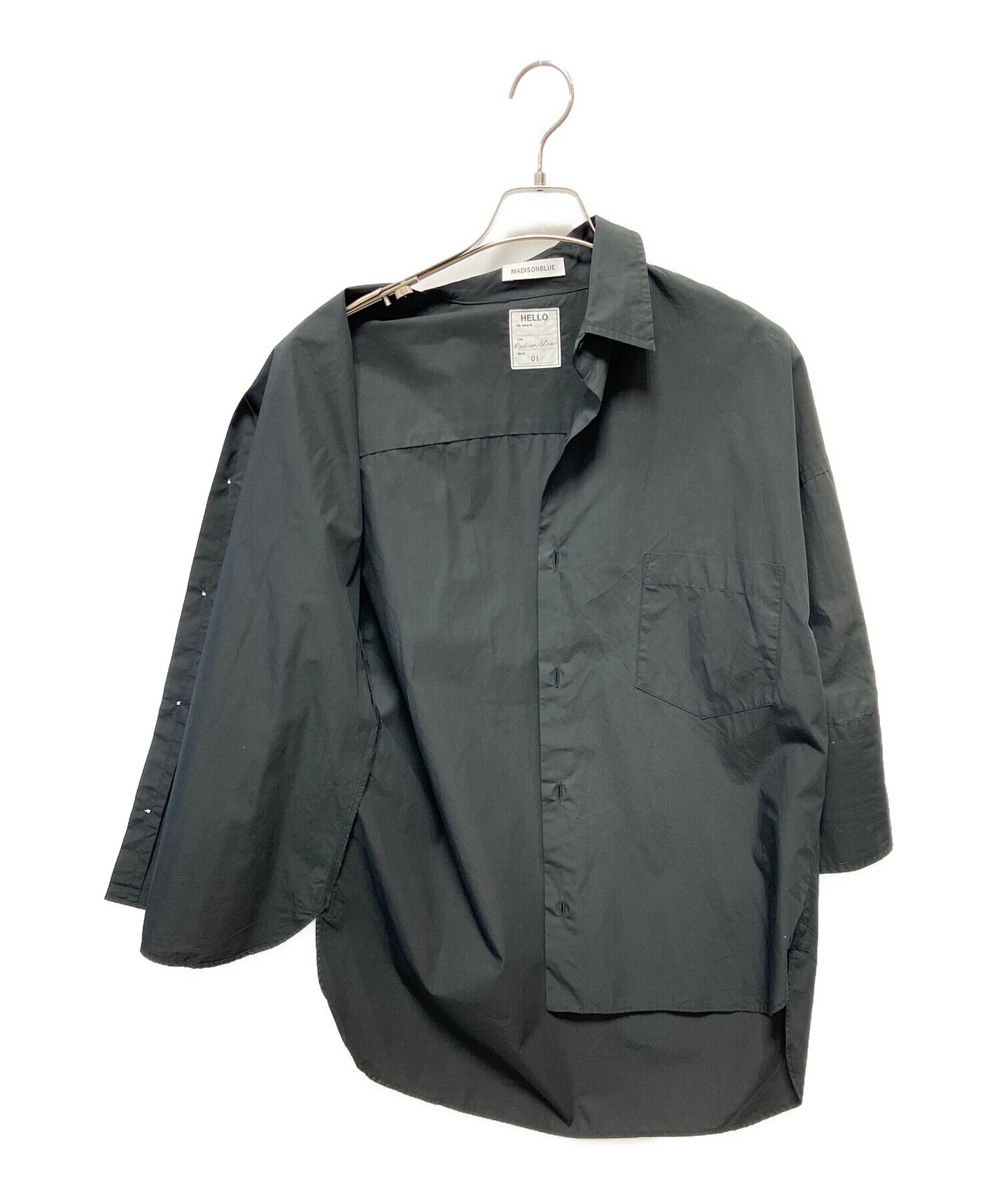 中古・古着通販】MADISON BLUE (マディソンブルー) シャツ ブラック  