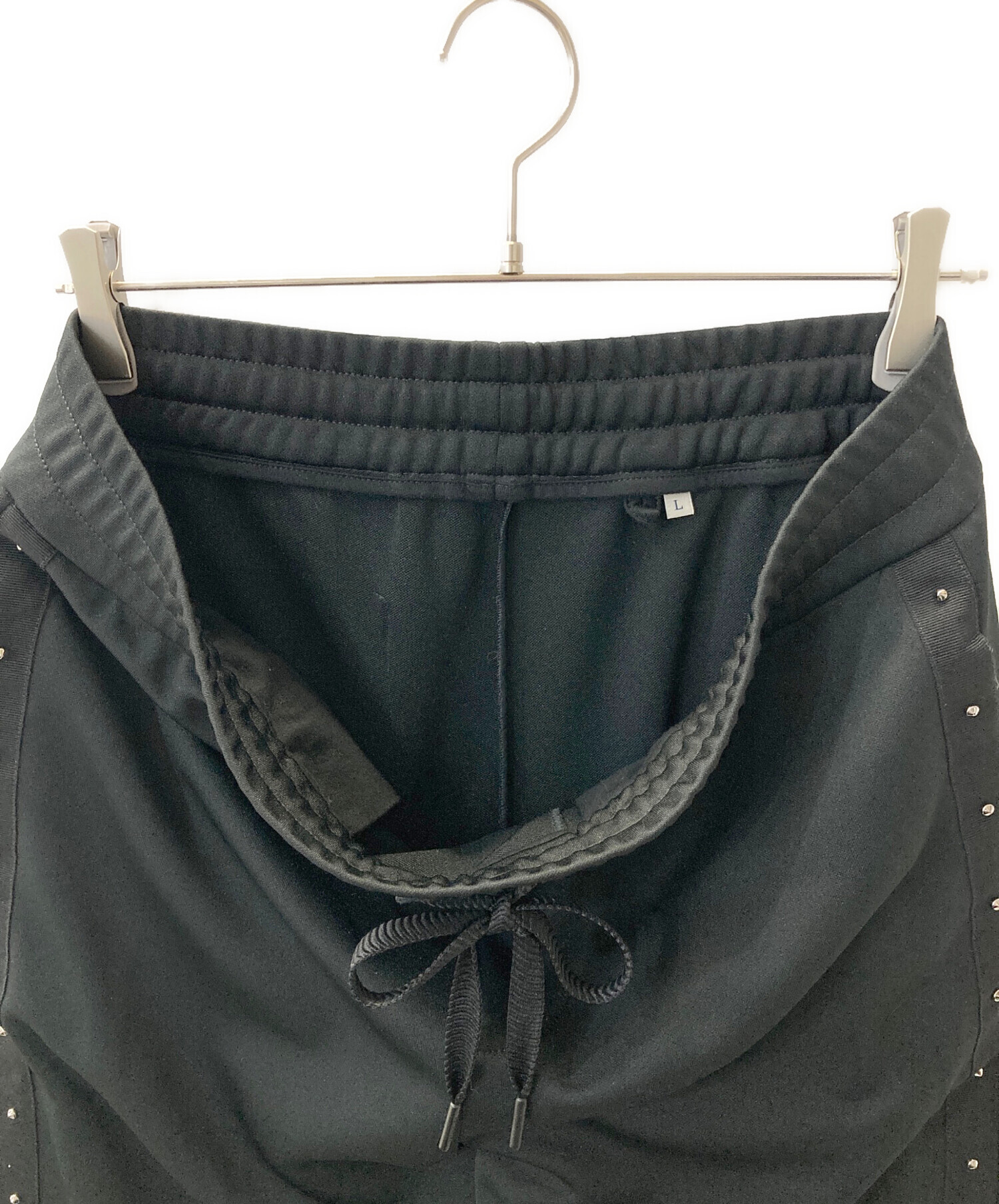 【近年 美品】 MONCLER コーデュロイ トラックパンツ マグリヤ ブラック 関税&送料込】Moncler Black Cotton Joggers (MONCLER/トラックパンツ