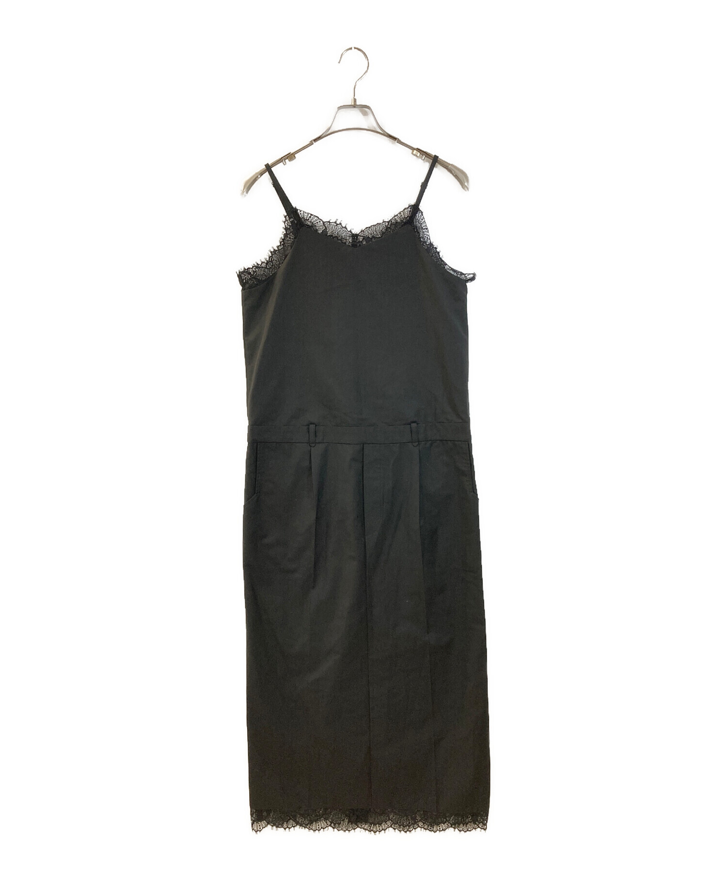 中古・古着通販】AMERI (アメリ) キャミソールワンピース ブラック 