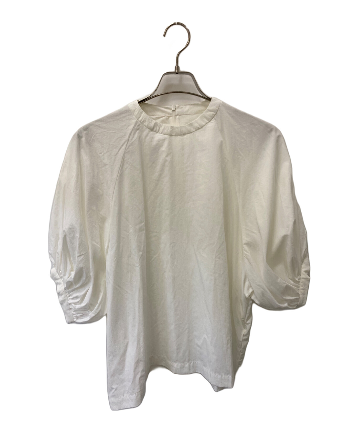 中古・古着通販】Ameri (アメリ) 半袖ブラウス ホワイト サイズ:FREE 