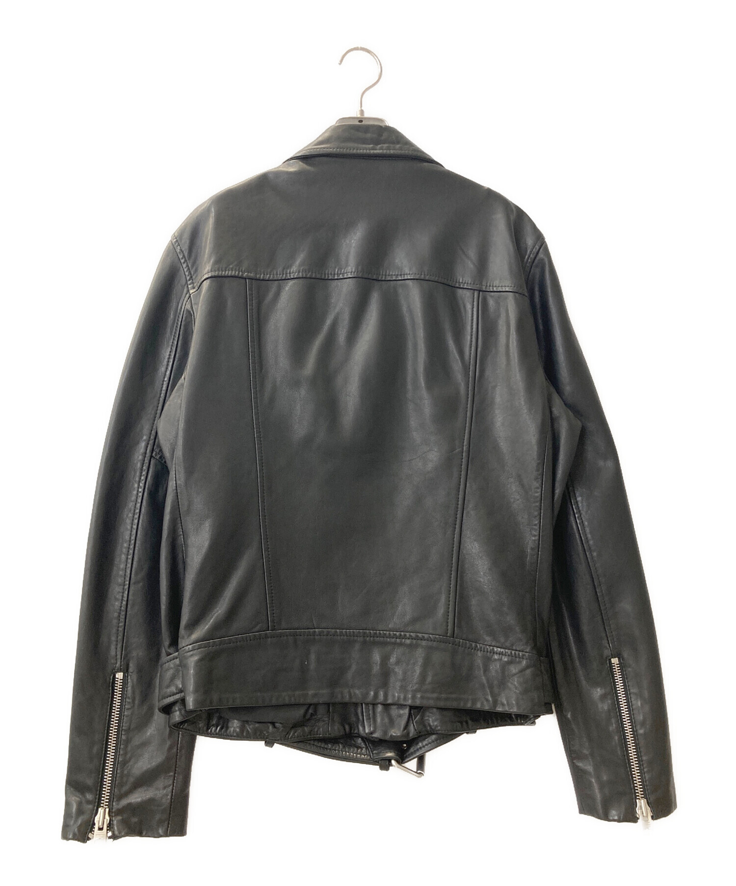 『オールセインツ』オーバーサイズ ダブルライダースジャケット 羊革 バイカー ALLSAINTS（オールセインツ） 革ジャン ライダース BRADFORD OVERSIZED