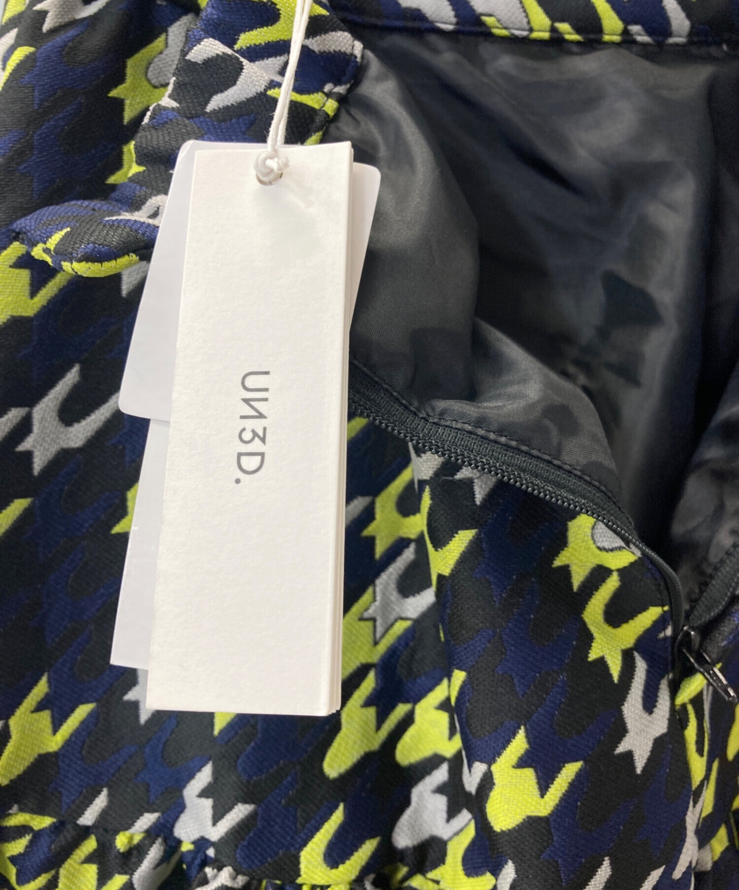 中古・古着通販】UN3D. (アンスリード) 千鳥ジャガードスカート