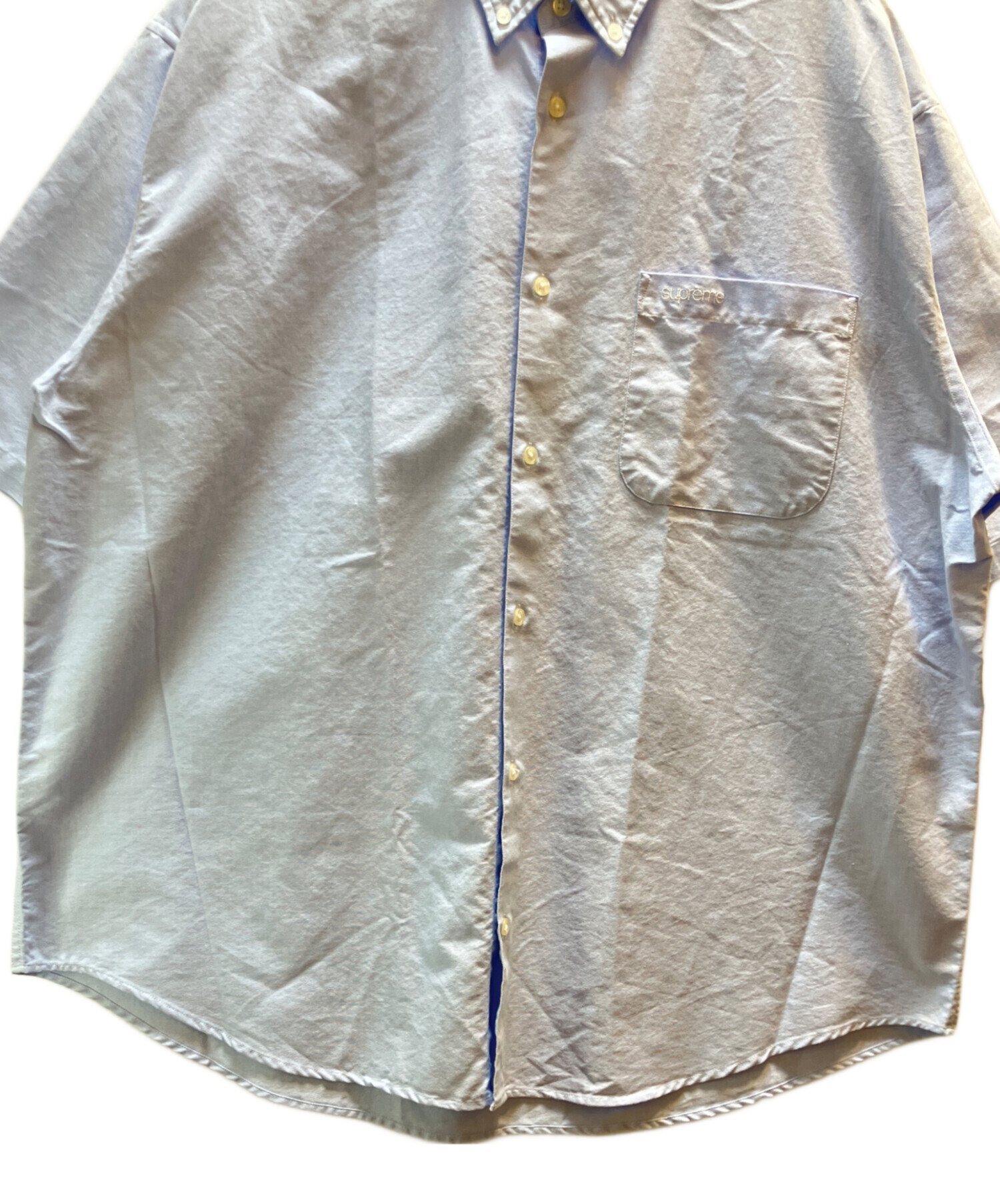 中古・古着通販】SUPREME (シュプリーム) 半袖シャツ ブルー サイズ:L