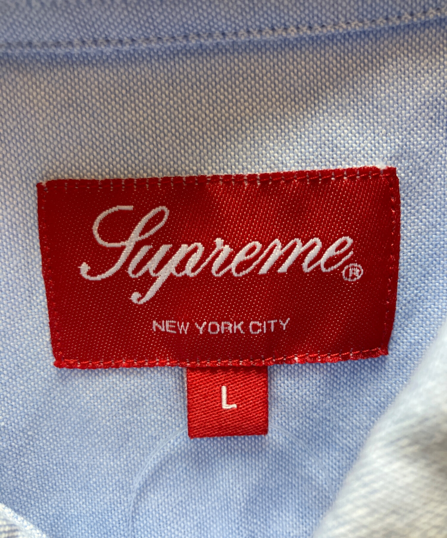 中古・古着通販】SUPREME (シュプリーム) 半袖シャツ ブルー サイズ:L