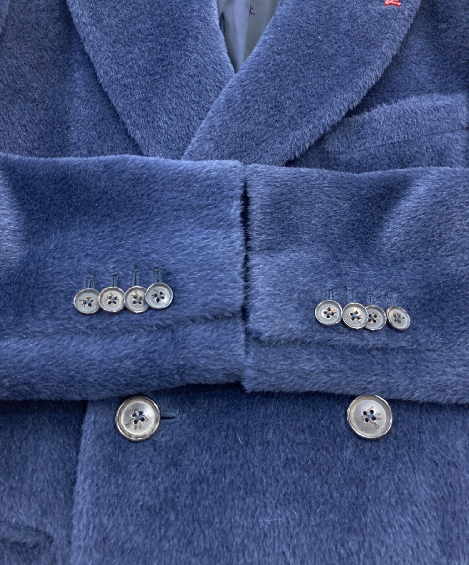 中古・古着通販】ISAIA (イザイア) ダブルチェスターコート ネイビー