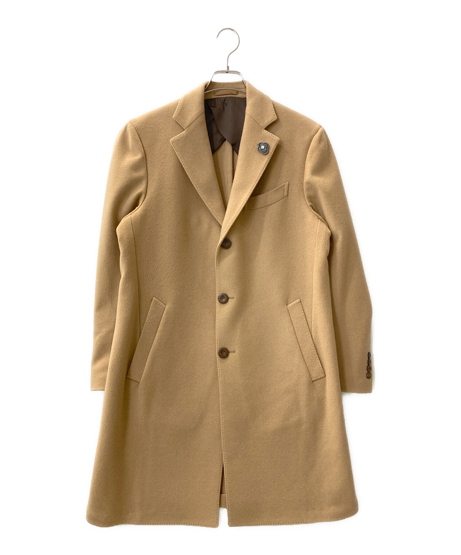 LARDINI ラルディーニ チェスターコート 50 グレー ウール100% LARDINI ラルディーニ チェスターコート 50 グレー ウール100% LARDINI