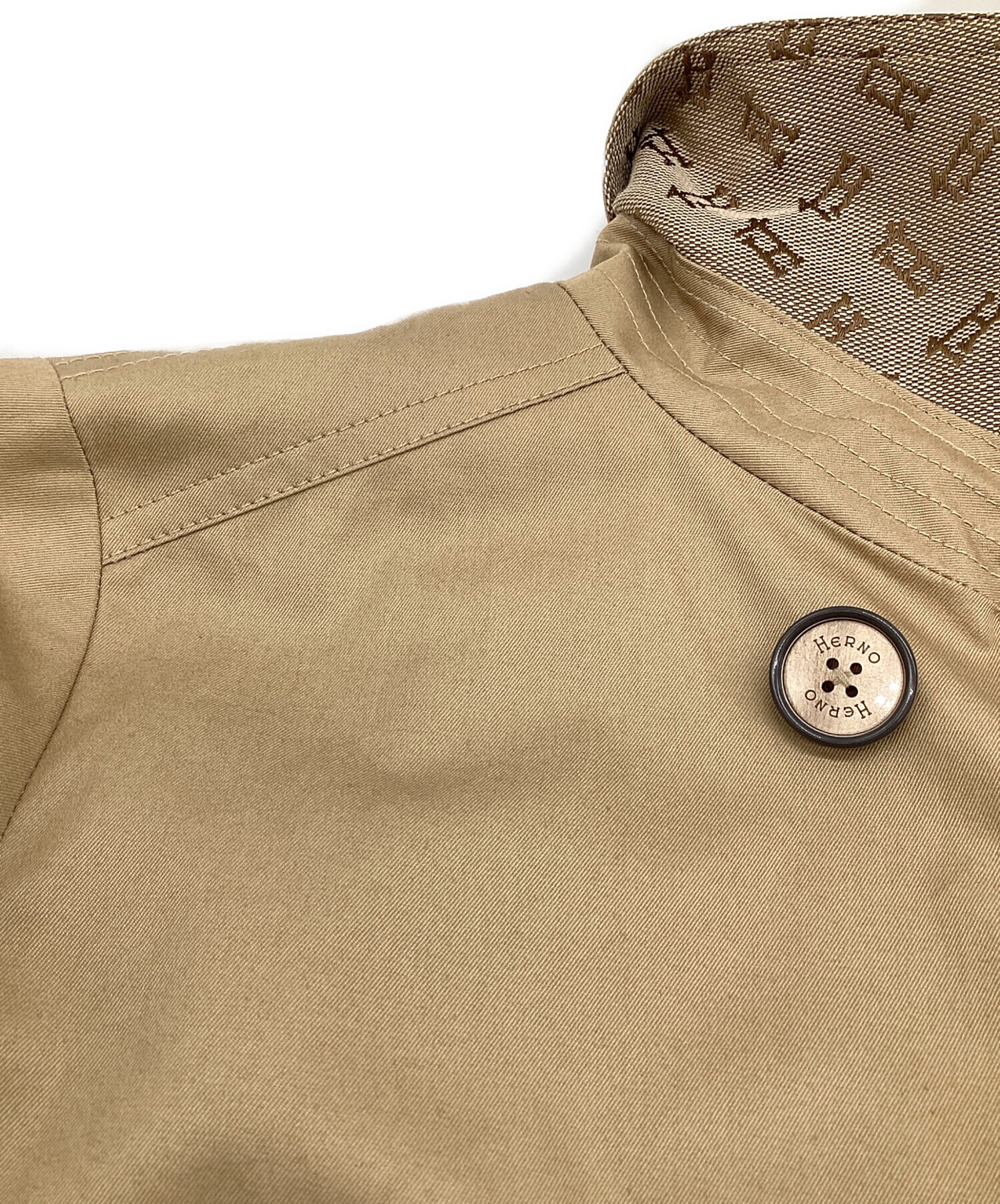 中古・古着通販】HERNO (ヘルノ) ギャバジン トレンチコート カーキ