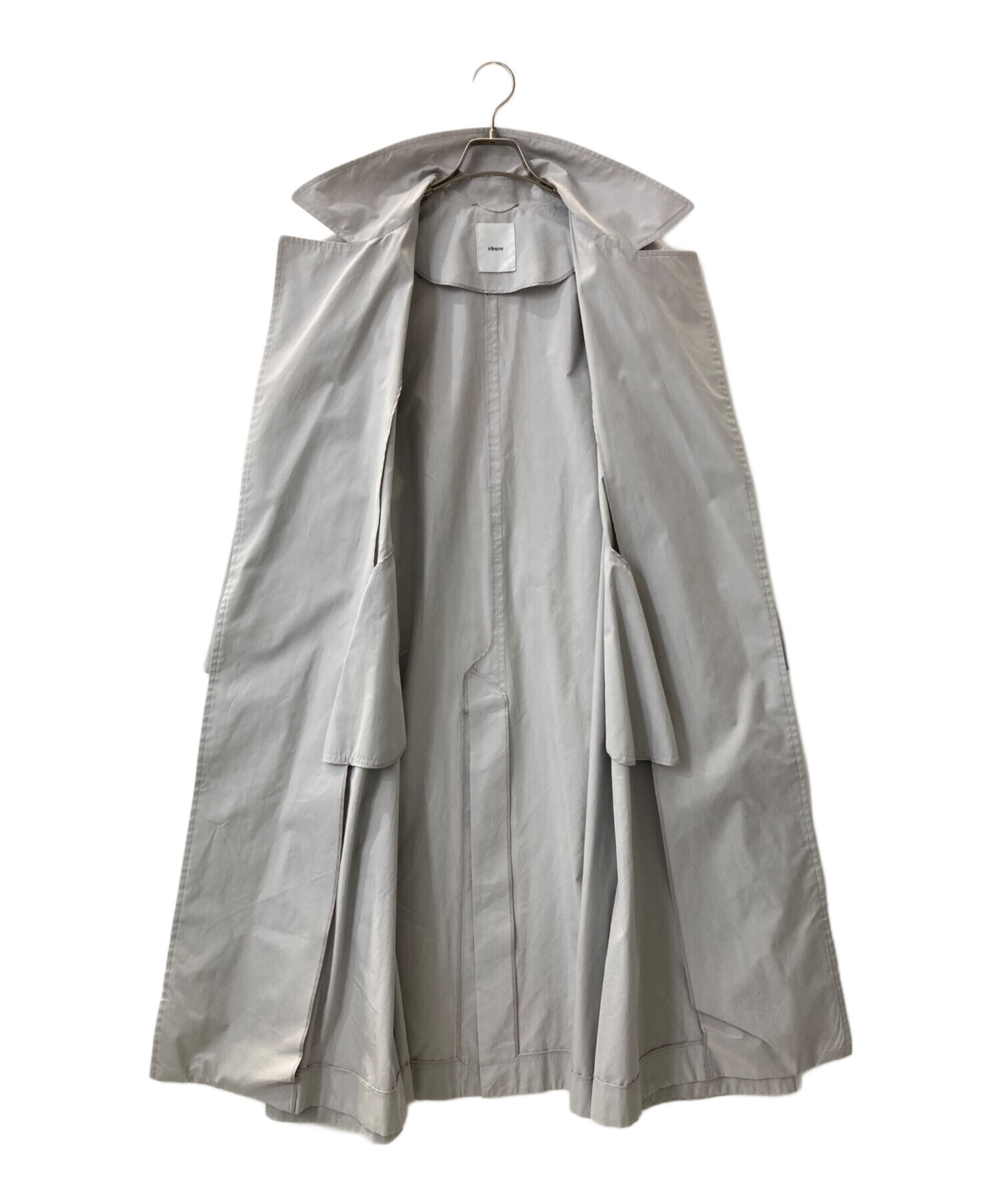 中古・古着通販】ebure (エブール) ハイカウントシルクコットン コート