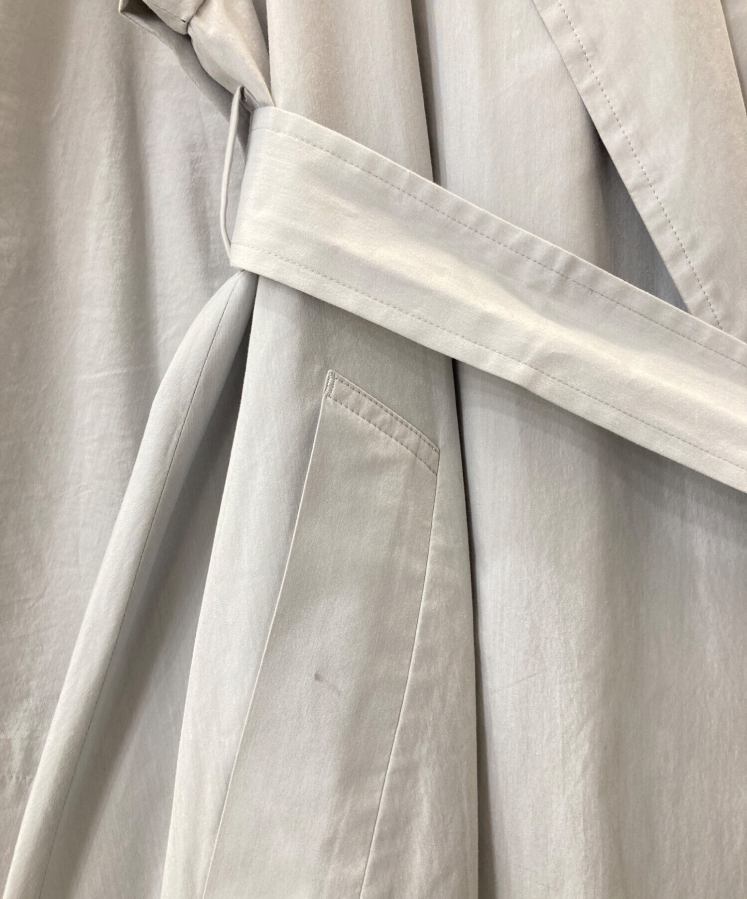 中古・古着通販】ebure (エブール) ハイカウントシルクコットン コート