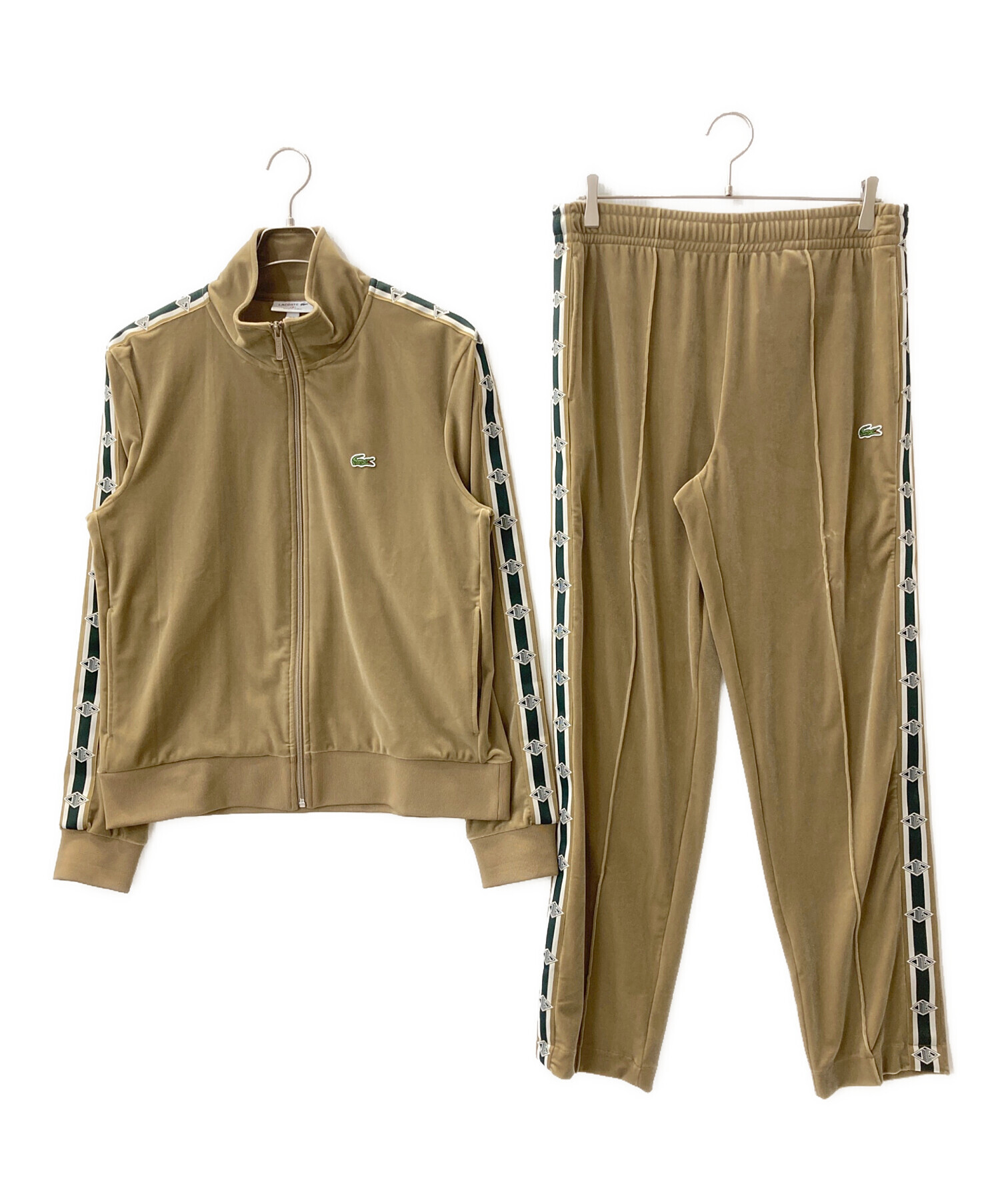 中古・古着通販】LACOSTE (ラコステ) ベロアセットアップ カーキ