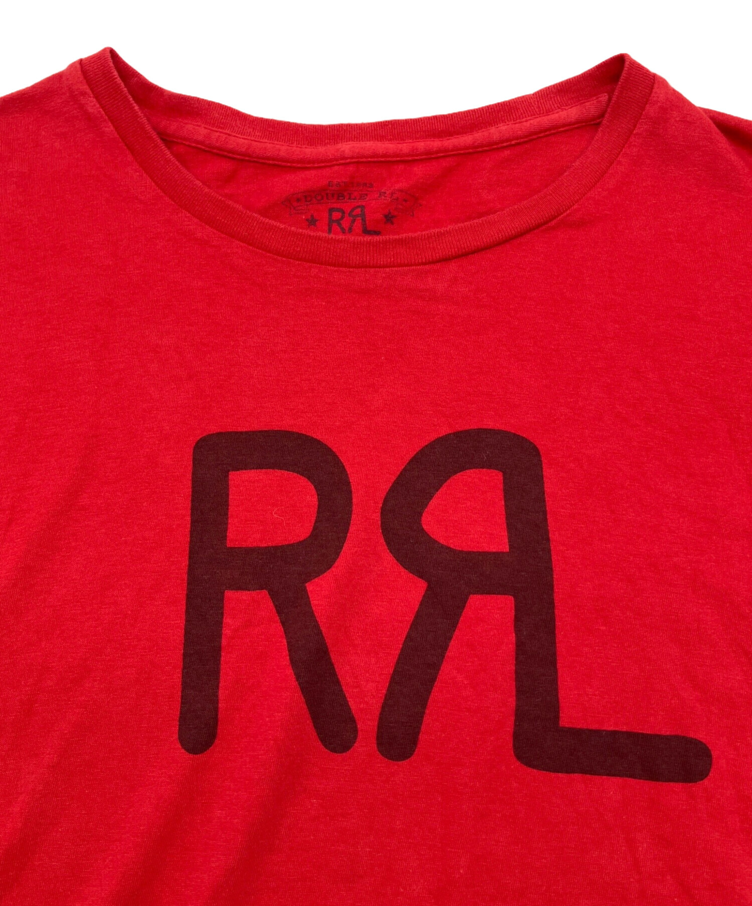 中古・古着通販】RRL (ダブルアールエル) 半袖Tシャツ レッド サイズ