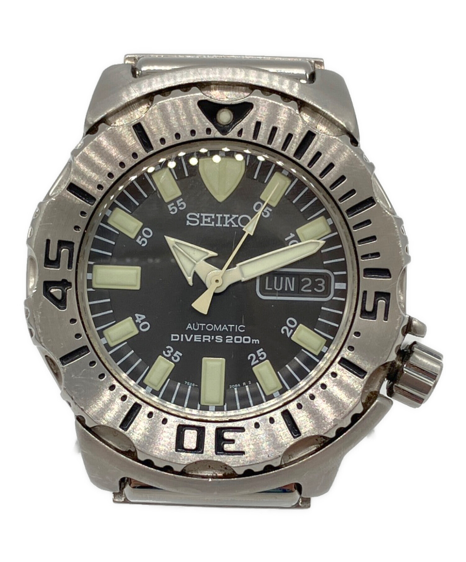 SEIKO メカニカル　通称『トレック　モンスター』 ブラック 中古・古着通販】SEIKO (セイコー) ブラックモンスター｜ブランド