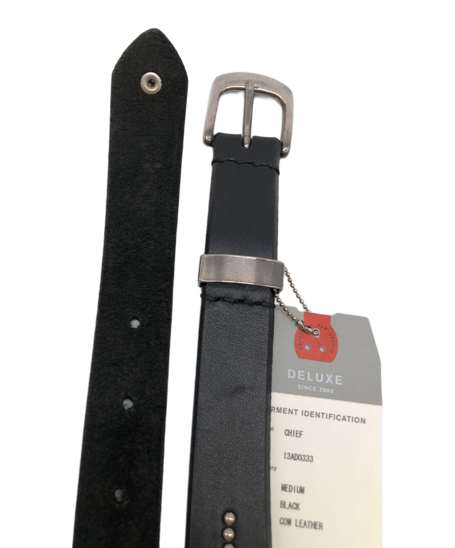 中古・古着通販】DELUXE (デラックス) レザーベルト ブラック 