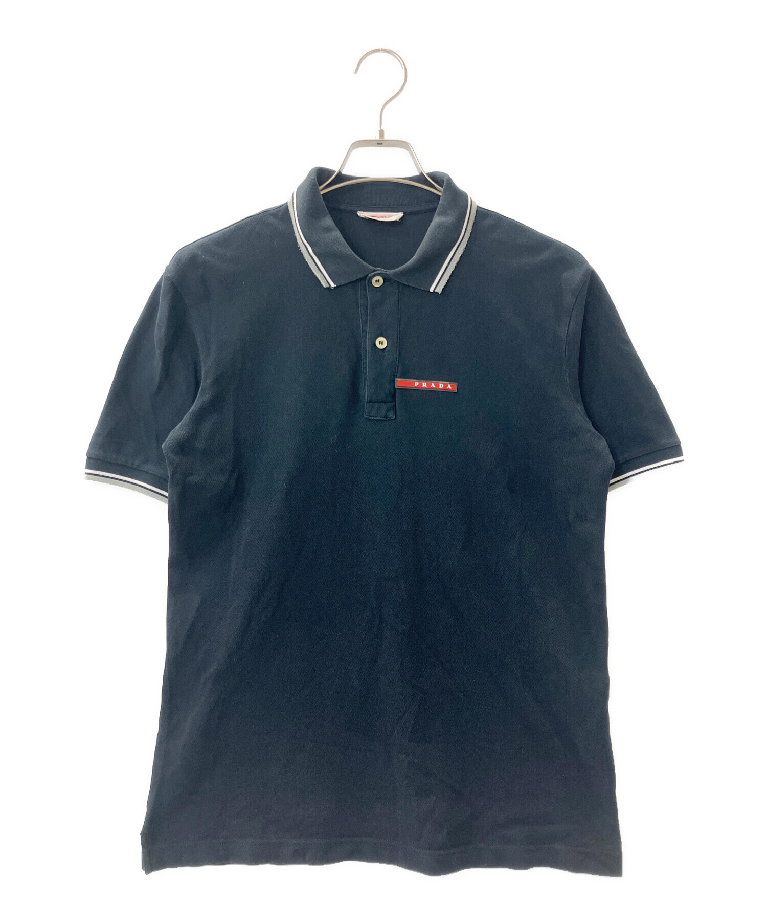 PRADA プラダ ポロシャツ Mサイズ ブラック プラダポロシャツ PRADA 