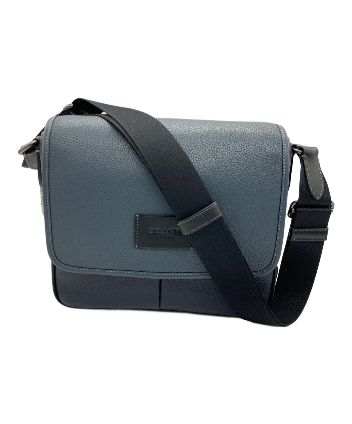 中古・古着通販】COACH (コーチ) ショルダーバッグ ネイビー 未使用品 
