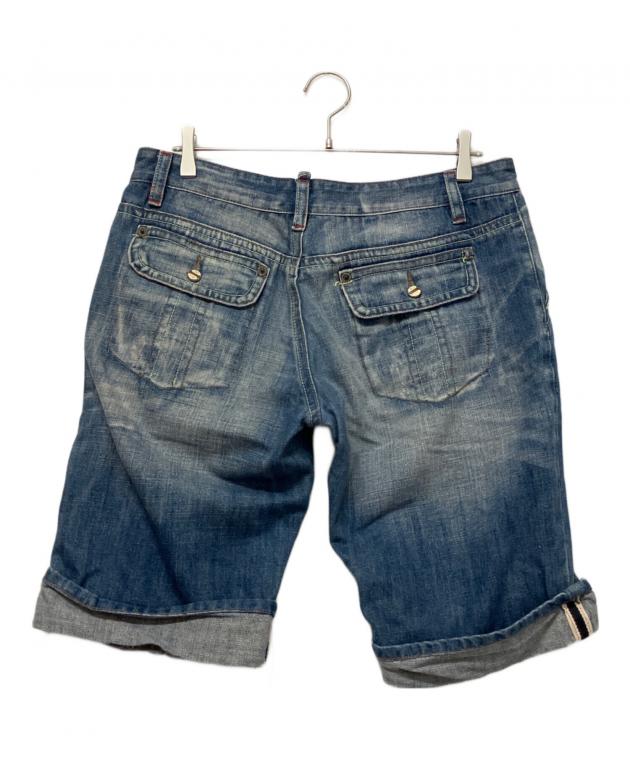 中古・古着通販】DSQUARED2 (ディースクエアード) デニムハーフパンツ 中古・古着通販】DSQUARED2 (ディースクエアード) デニムハーフパンツ