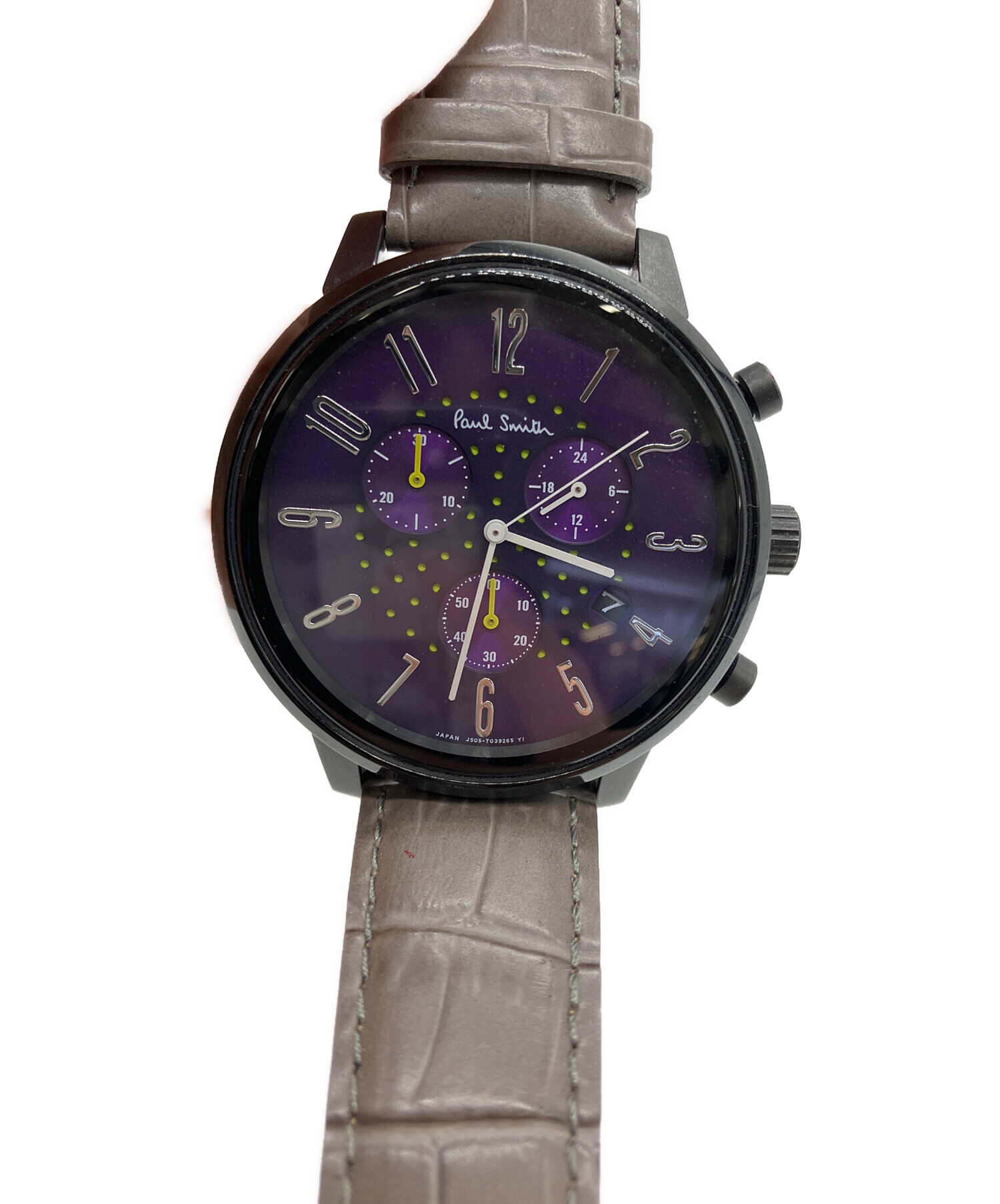 【希少】Paul Smith ポールスミス 腕時計 スクエア パープル調 SS 中古・古着通販】PAUL SMITH (ポールスミス) リストウォッチ パープル