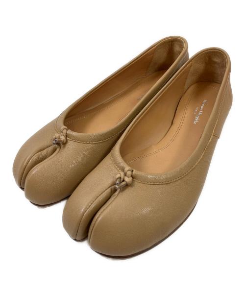 未使用　Maison Margiela フラットシューズ 35 ベージュ 本革 未使用 Maison Margiela フラットシューズ 35 ベージュ 本革 未使用