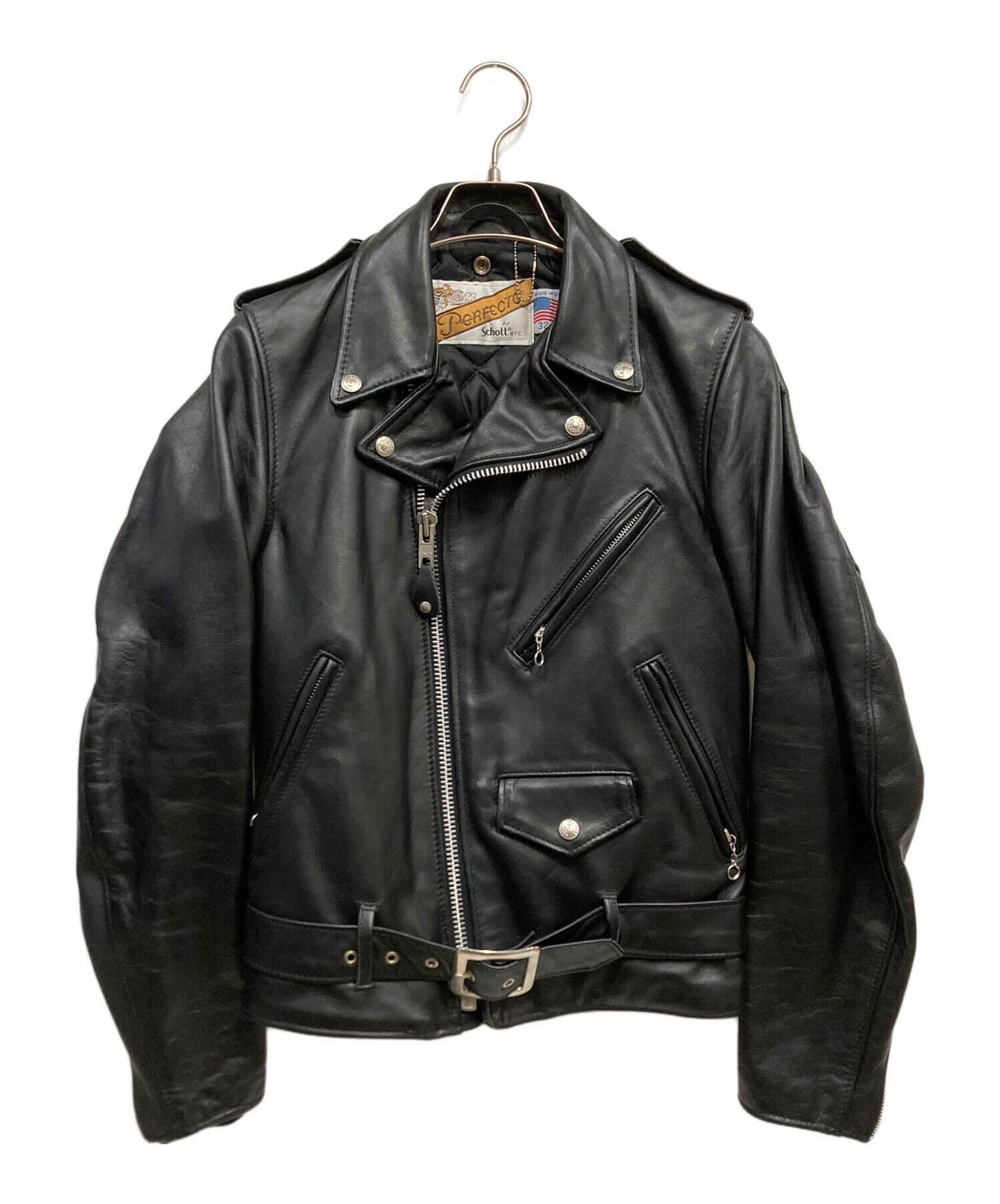 Schott Perfecto ダブルライダースジャケット サイズ38中古品 中古・古着通販】PERFECTO by Schott (パーフェクト バイ ショット