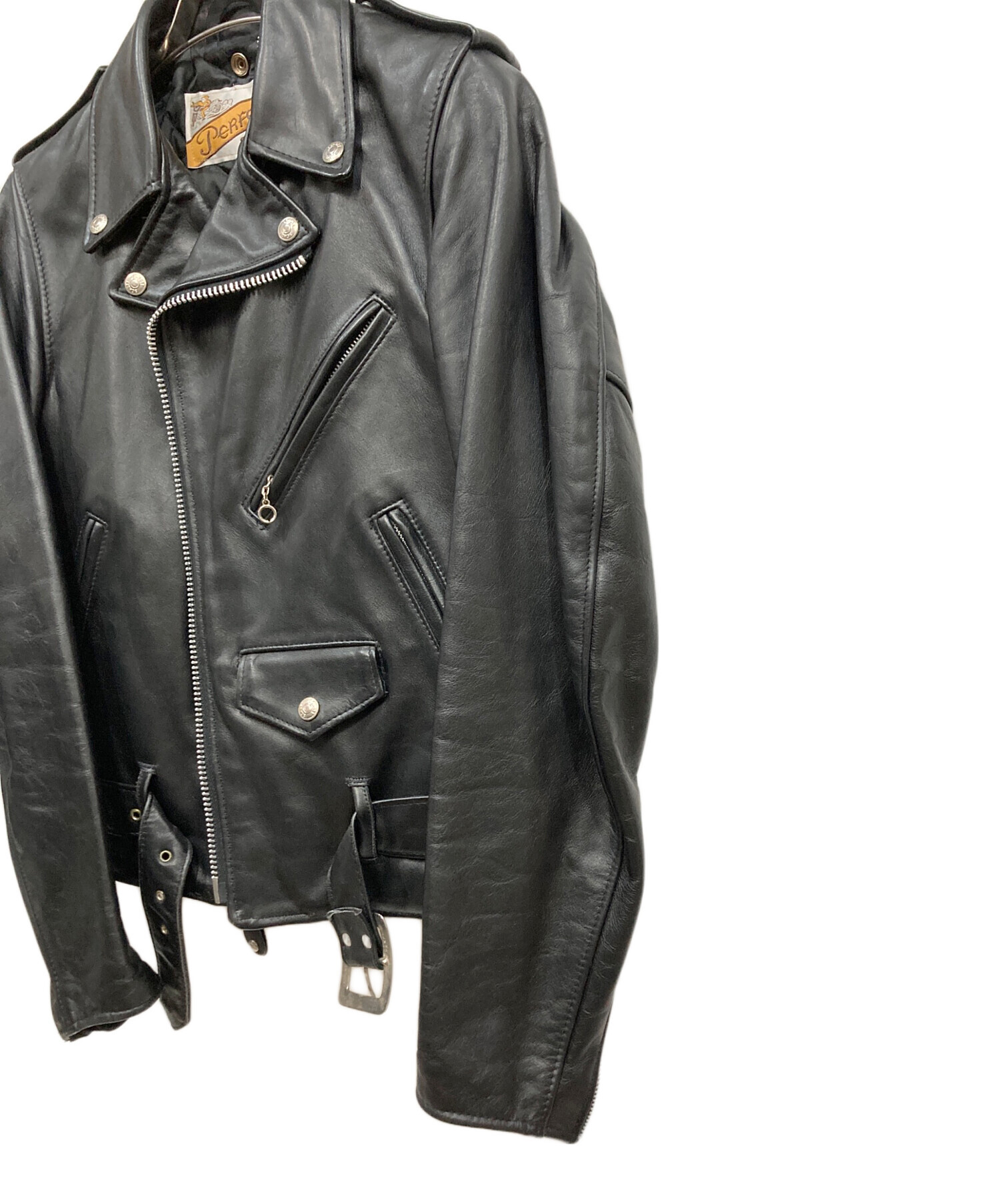 ショットライダースダブルパーフェクトバイカータグサイズ36現状中古品 中古・古着通販】PERFECTO by Schott (パーフェクト バイ ショット