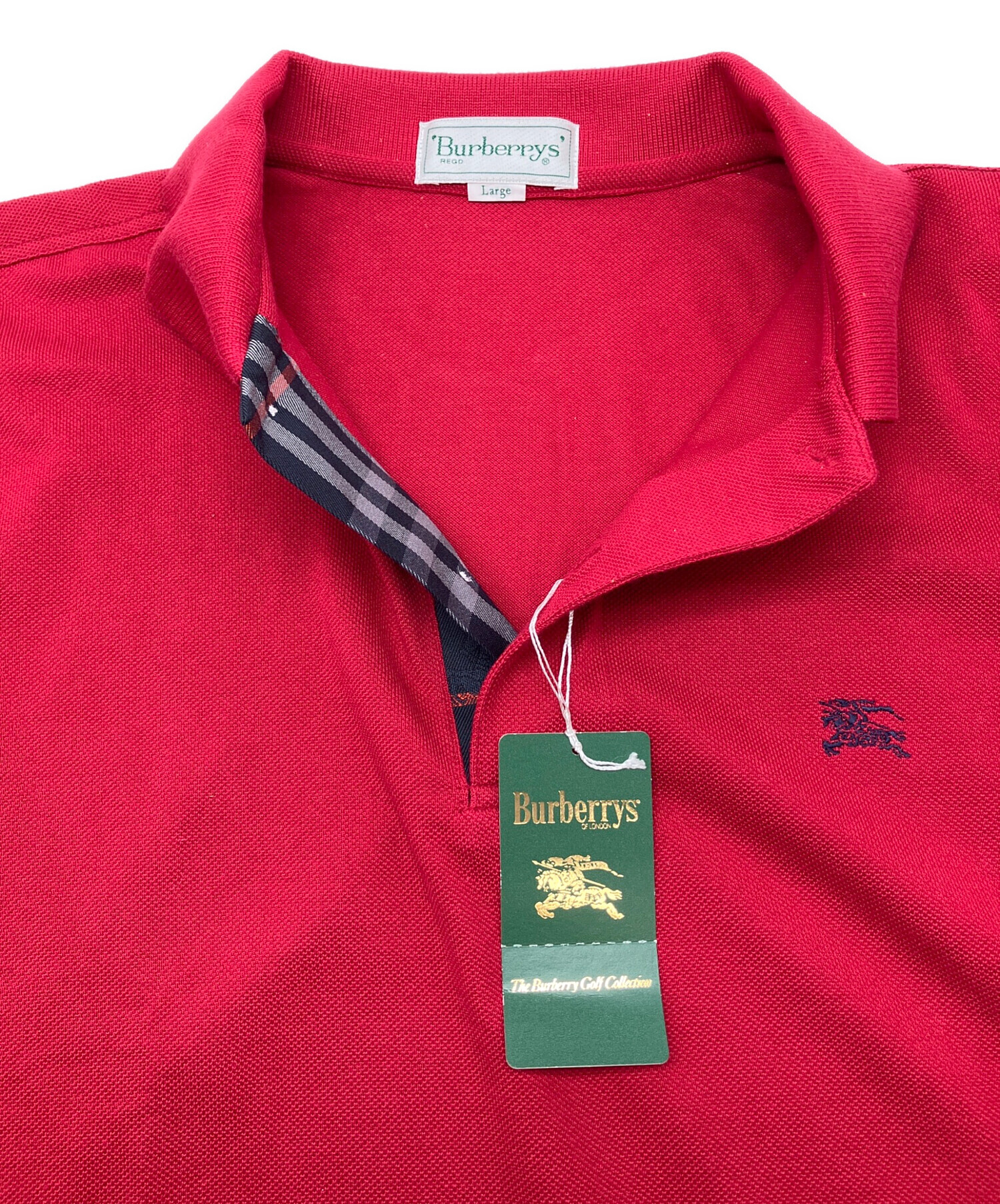中古・古着通販】Burberry's (バーバリー) ポロシャツ レッド サイズ:L