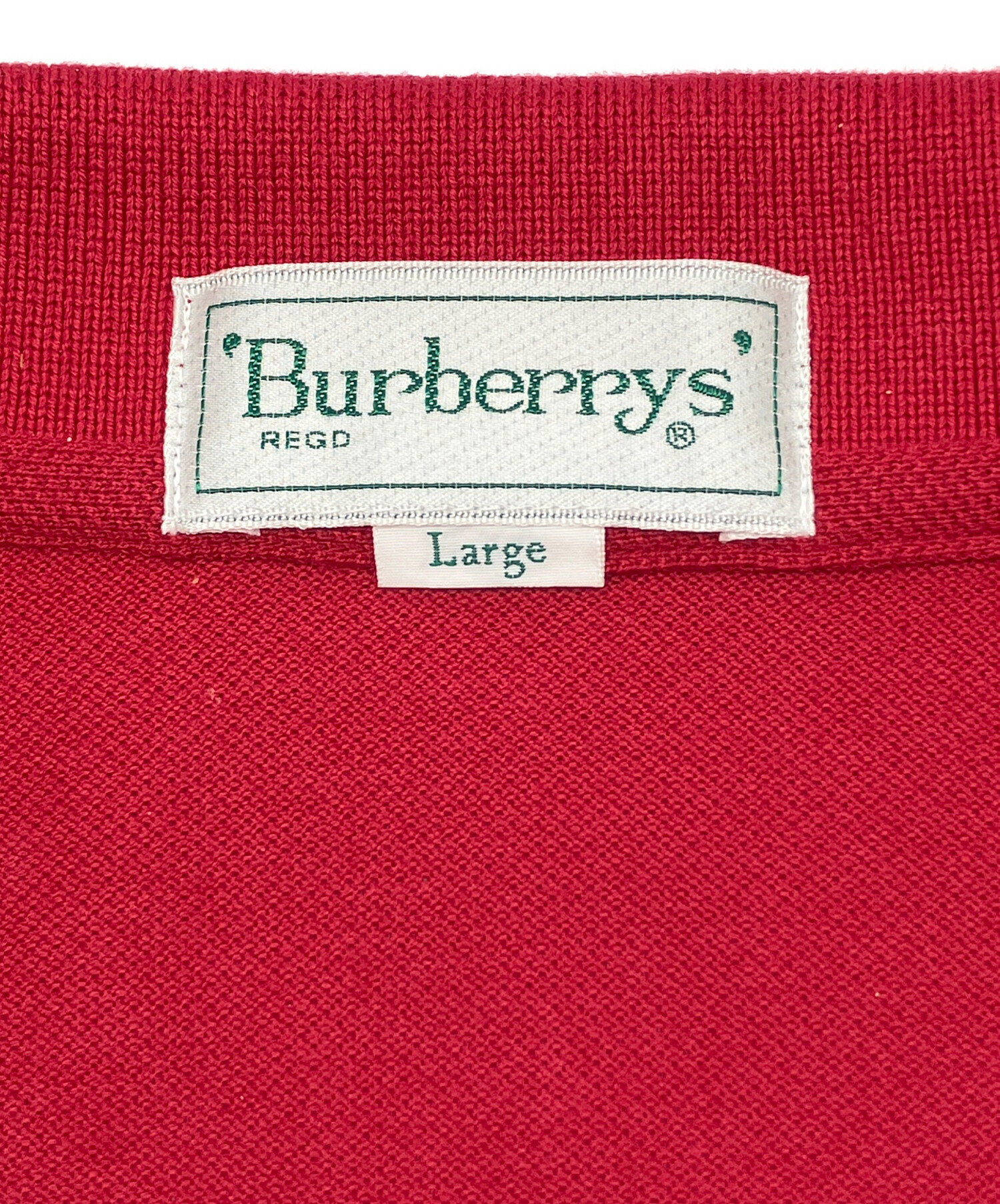 中古・古着通販】Burberry's (バーバリー) ポロシャツ レッド サイズ:L