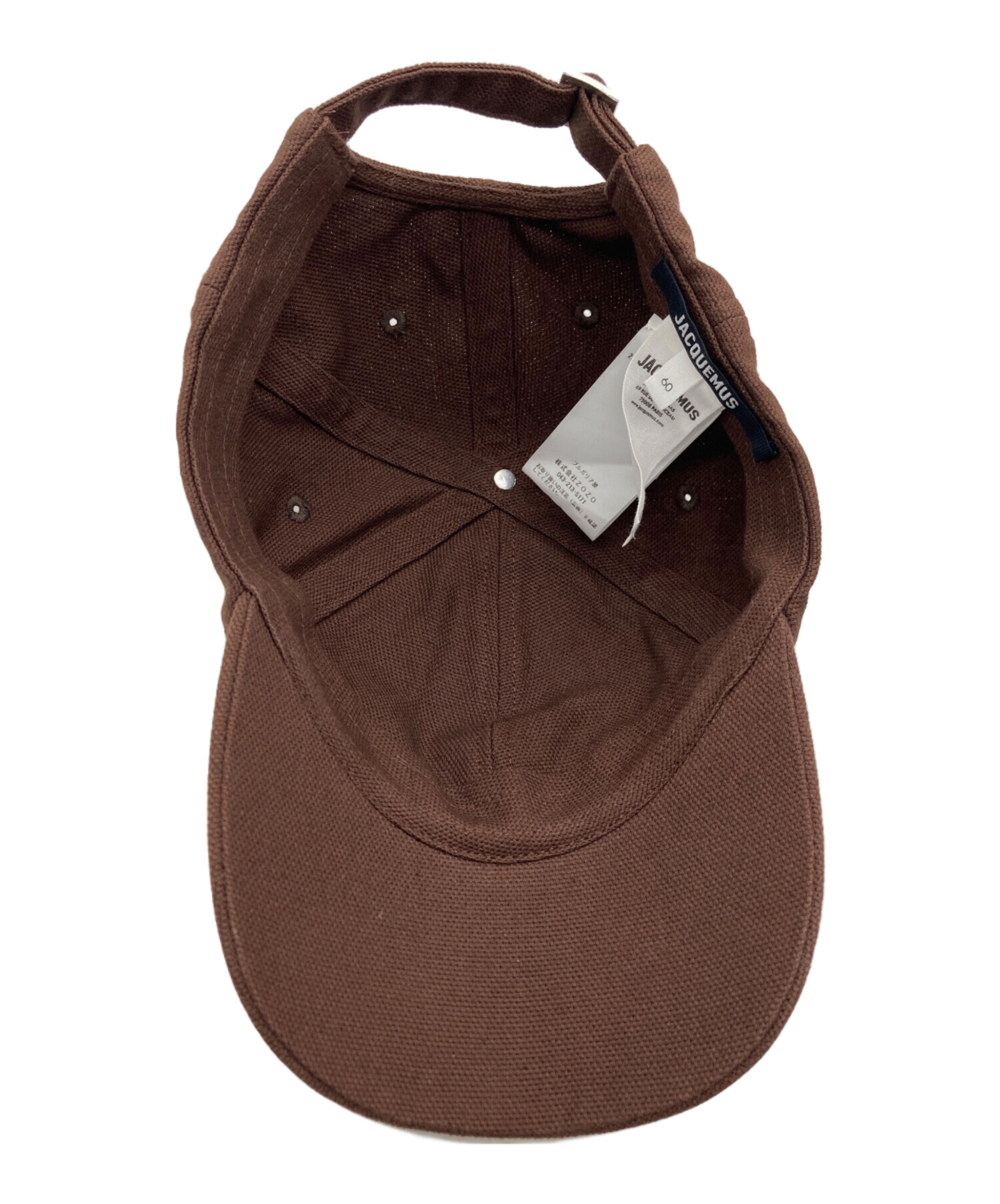 中古・古着通販】JACQUEMUS (ジャックムス) キャップ ブラウン