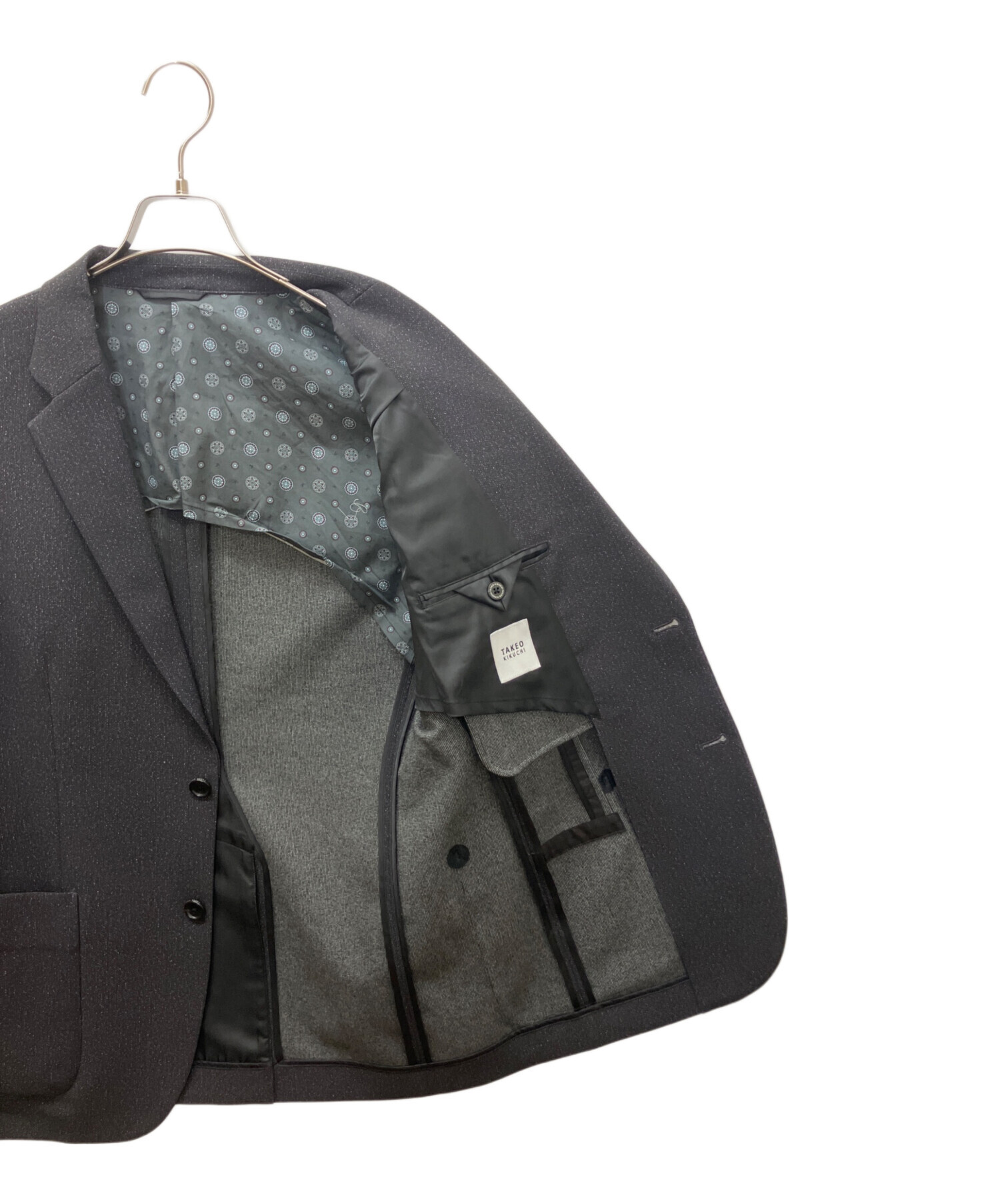 値下イタリアで購入。タグ付きブラック テーラードジャケット サイズ48 中古・古着通販】TAKEO KIKUCHI (タケオキクチ) bb931-47380