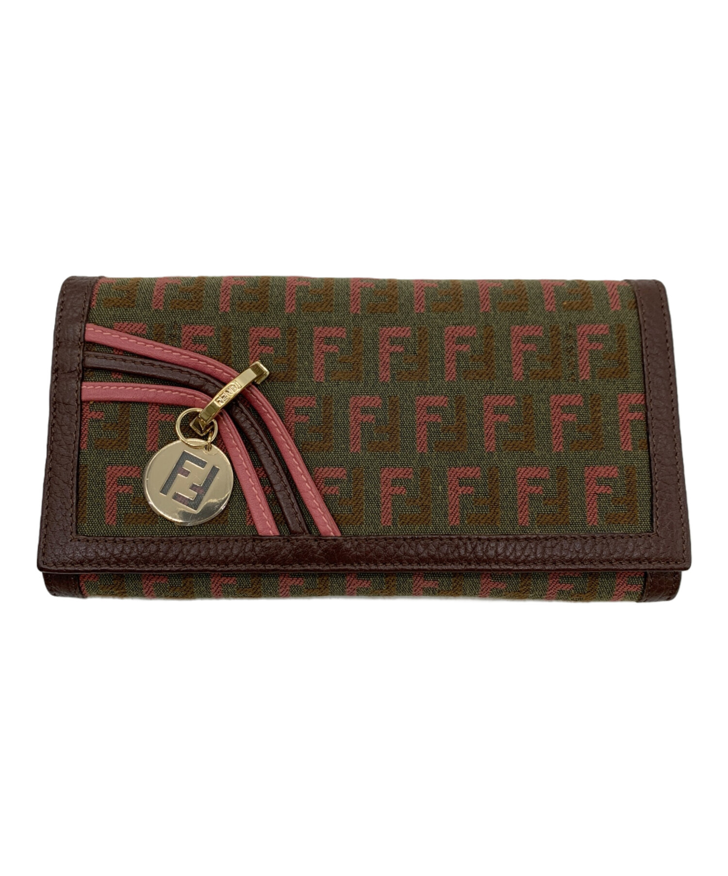 中古・古着通販】FENDI (フェンディ) 長財布 ブラウン｜ブランド・古着 
