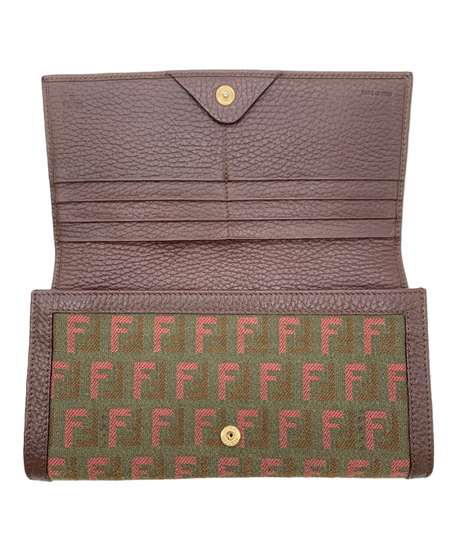 中古・古着通販】FENDI (フェンディ) 長財布 ブラウン｜ブランド・古着 